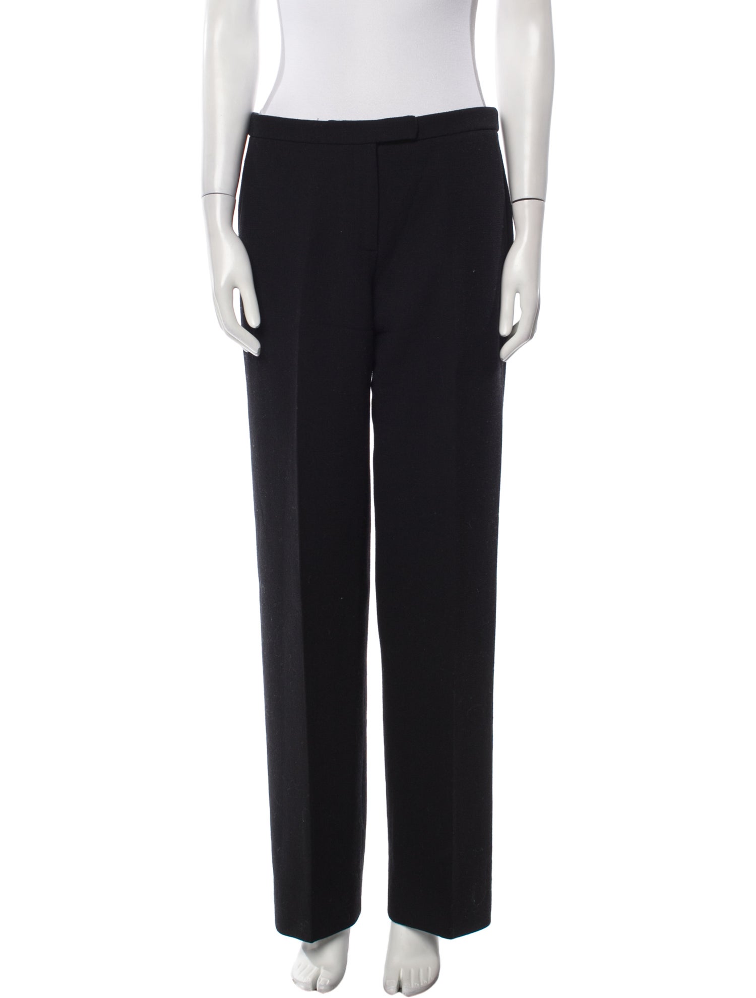 Ralph Rucci Wool Wide Leg Pants