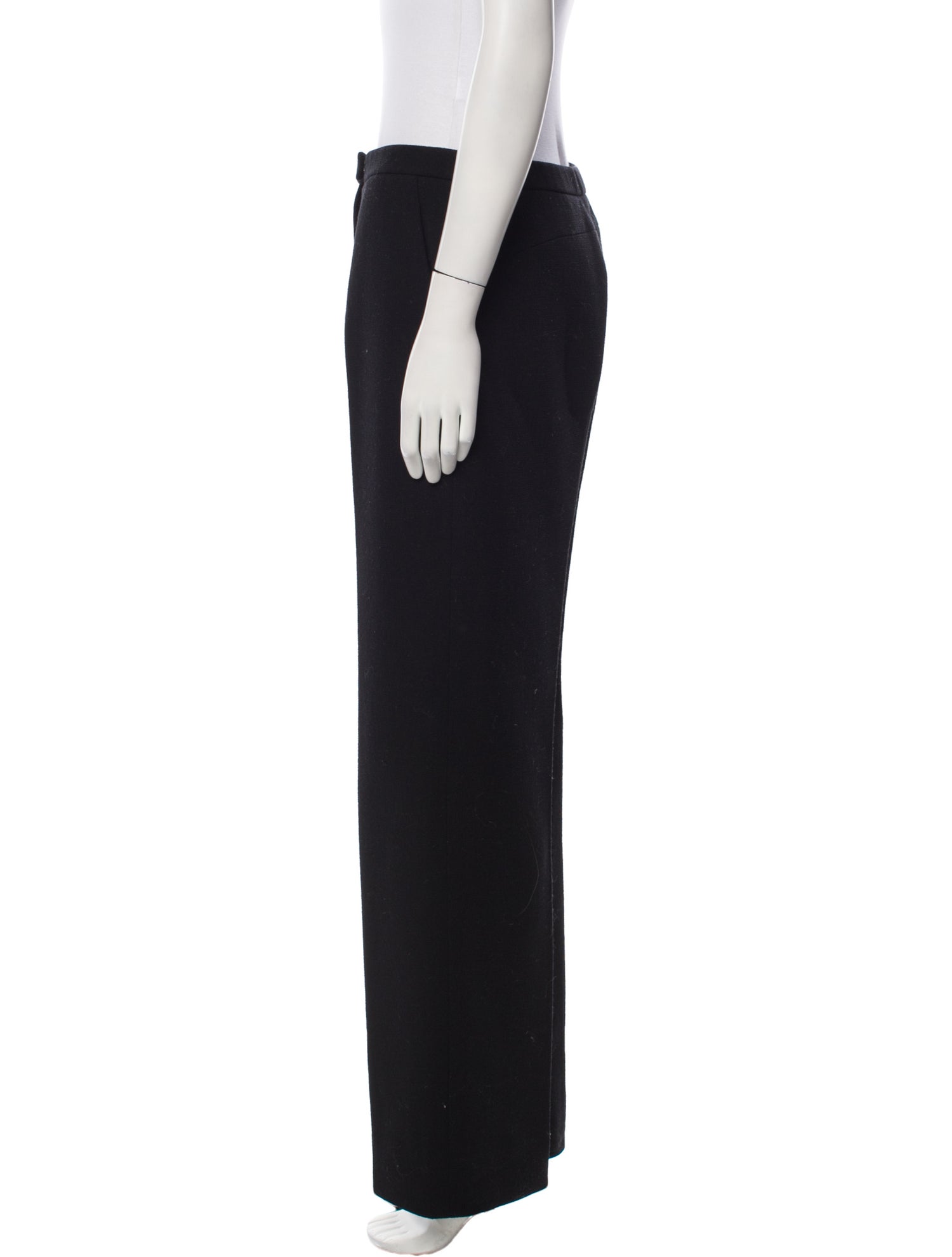 Ralph Rucci Wool Wide Leg Pants