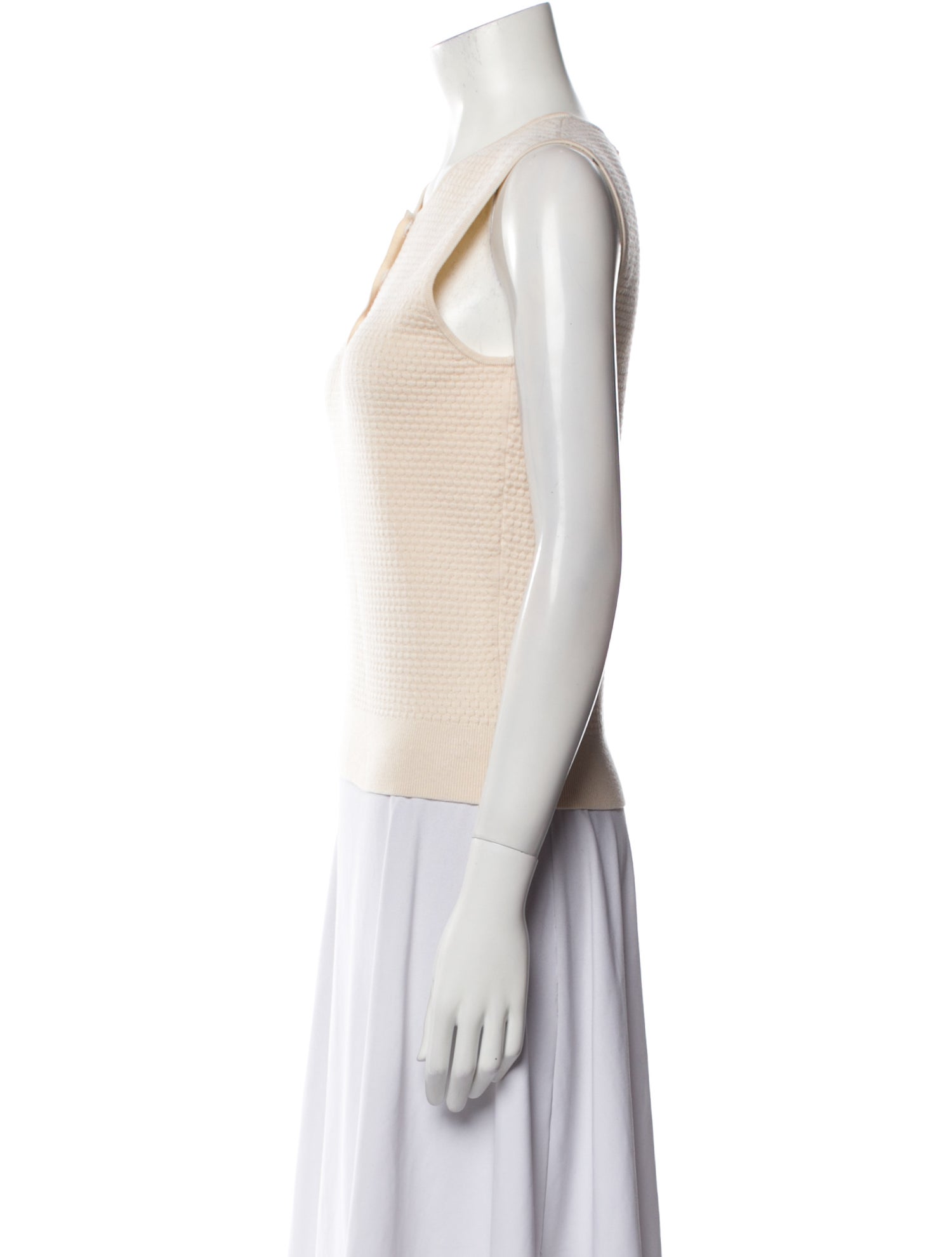 Ralph Rucci Crew Neck Sleeveless Top