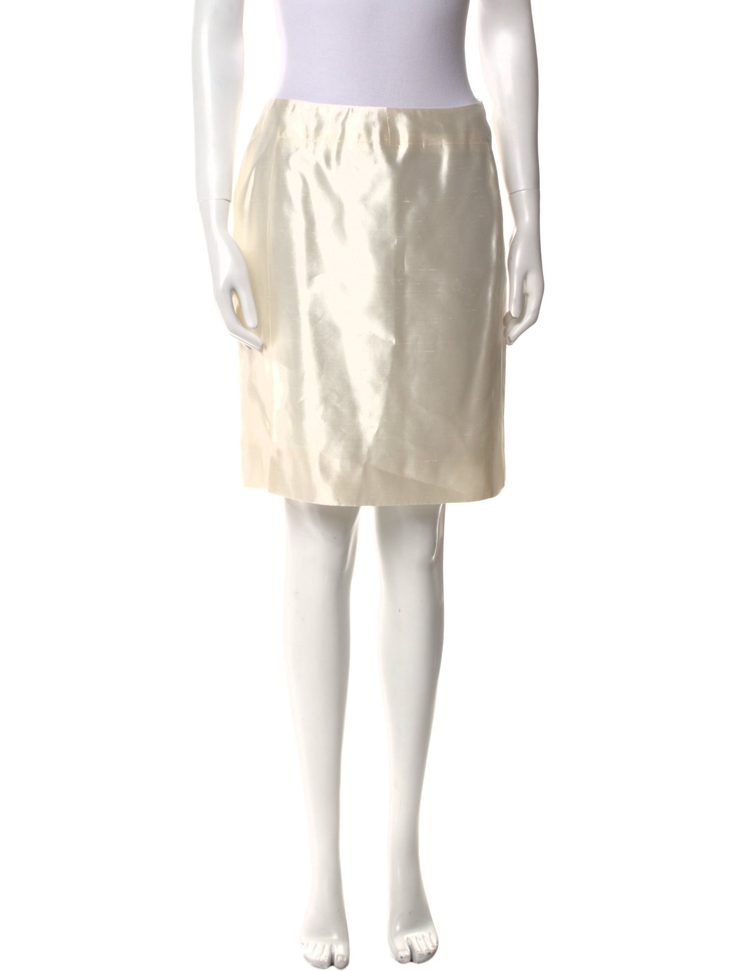 Ralph Rucci Silk Knee-Length Skirt w/ Tags