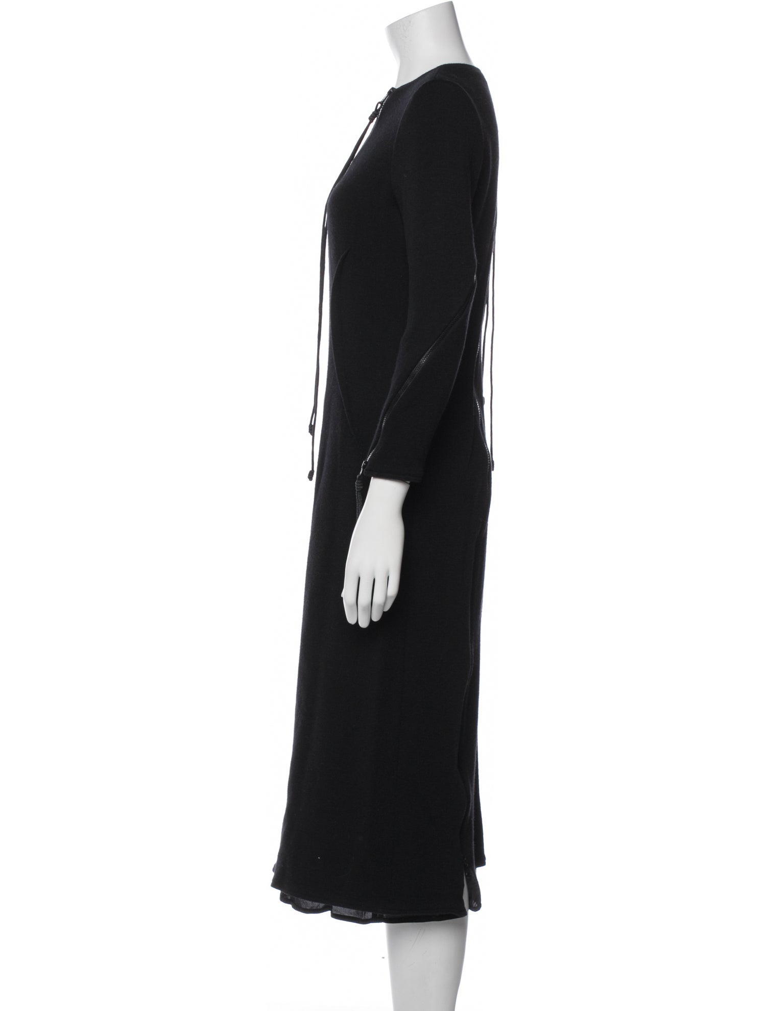 Ralph Rucci Crew Neck Midi Length Dress