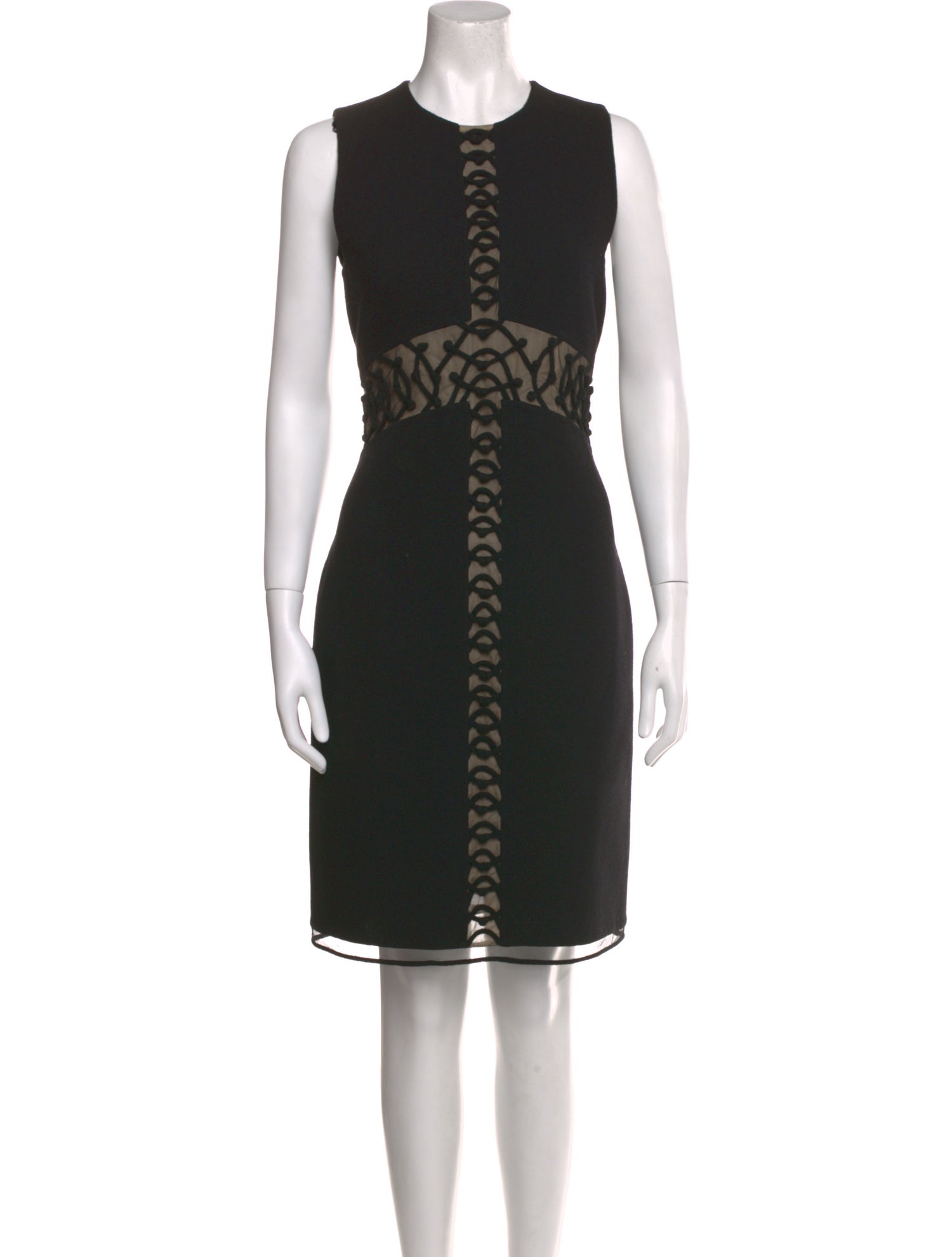 Ralph Rucci Wool Knee-Length Dress