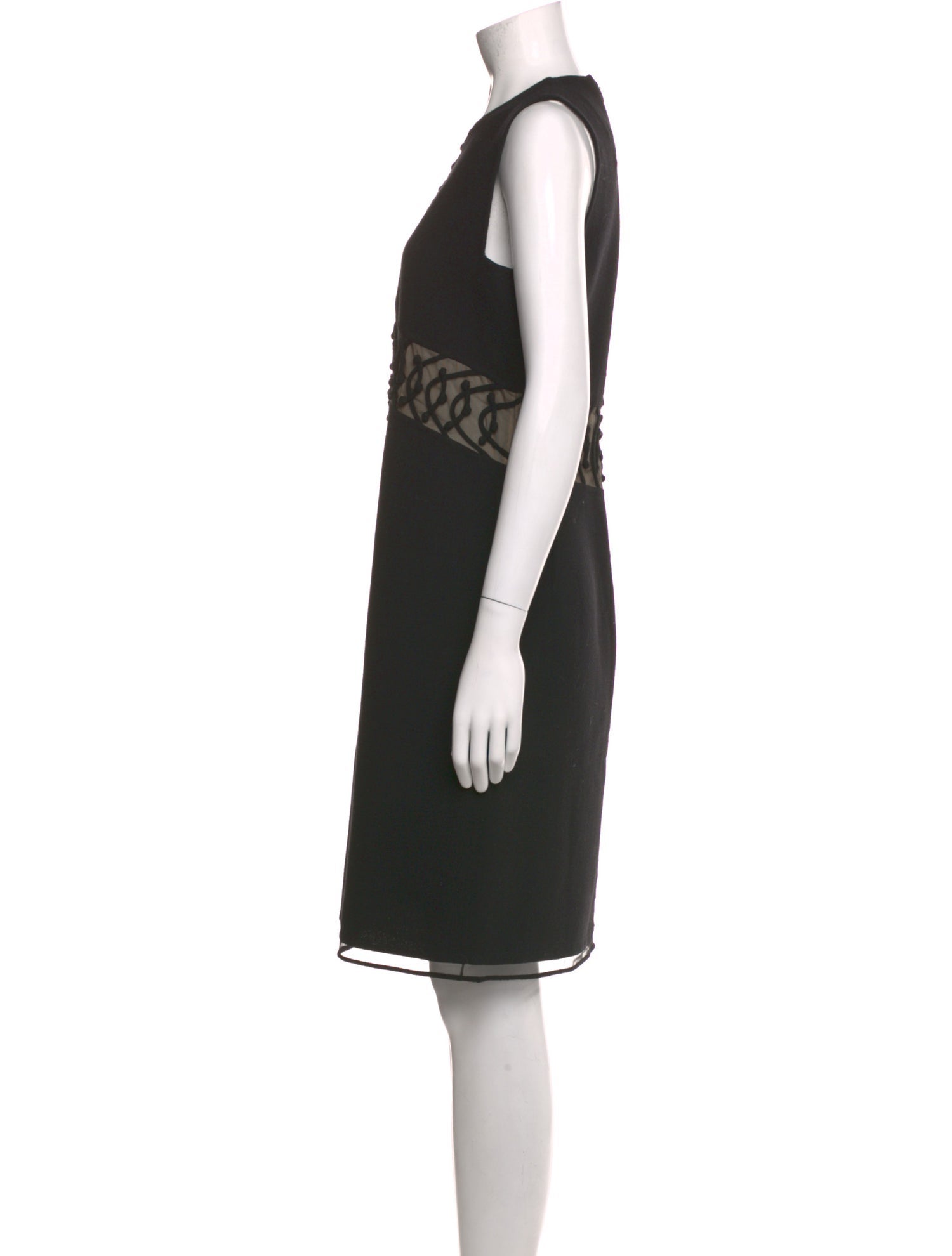 Ralph Rucci Wool Knee-Length Dress