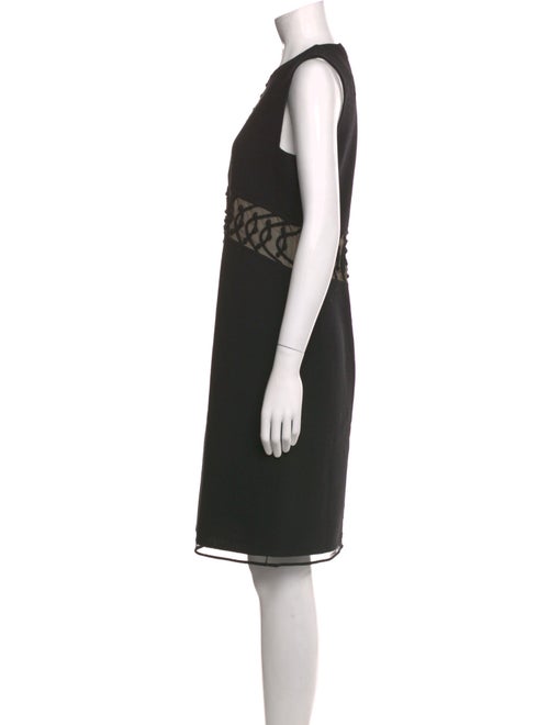 Ralph Rucci Wool Knee-Length Dress