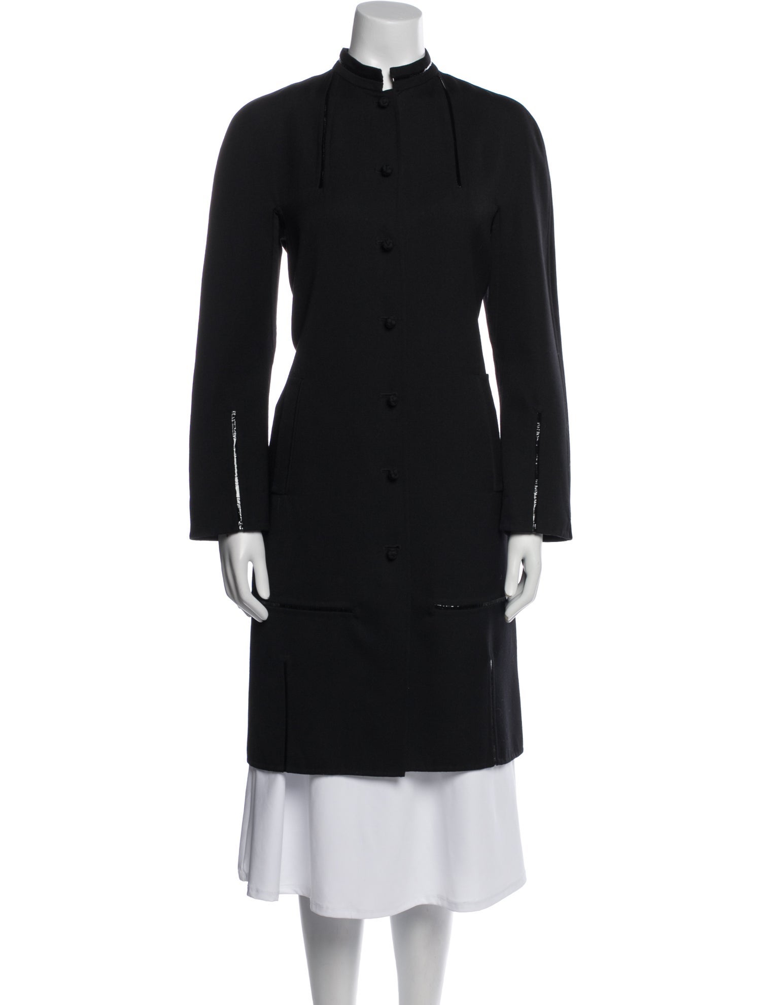 Chado by Ralph Rucci Late 2000's - Early 2010's Wool Trench Coat