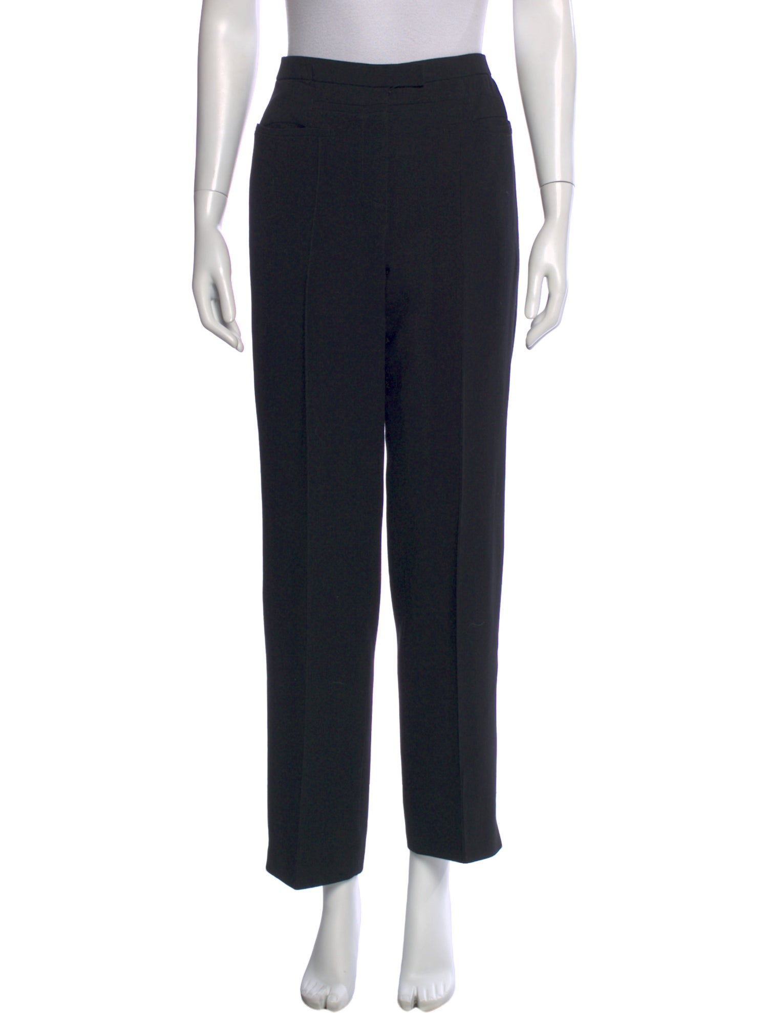 Ralph Rucci Wool Straight Leg Pants