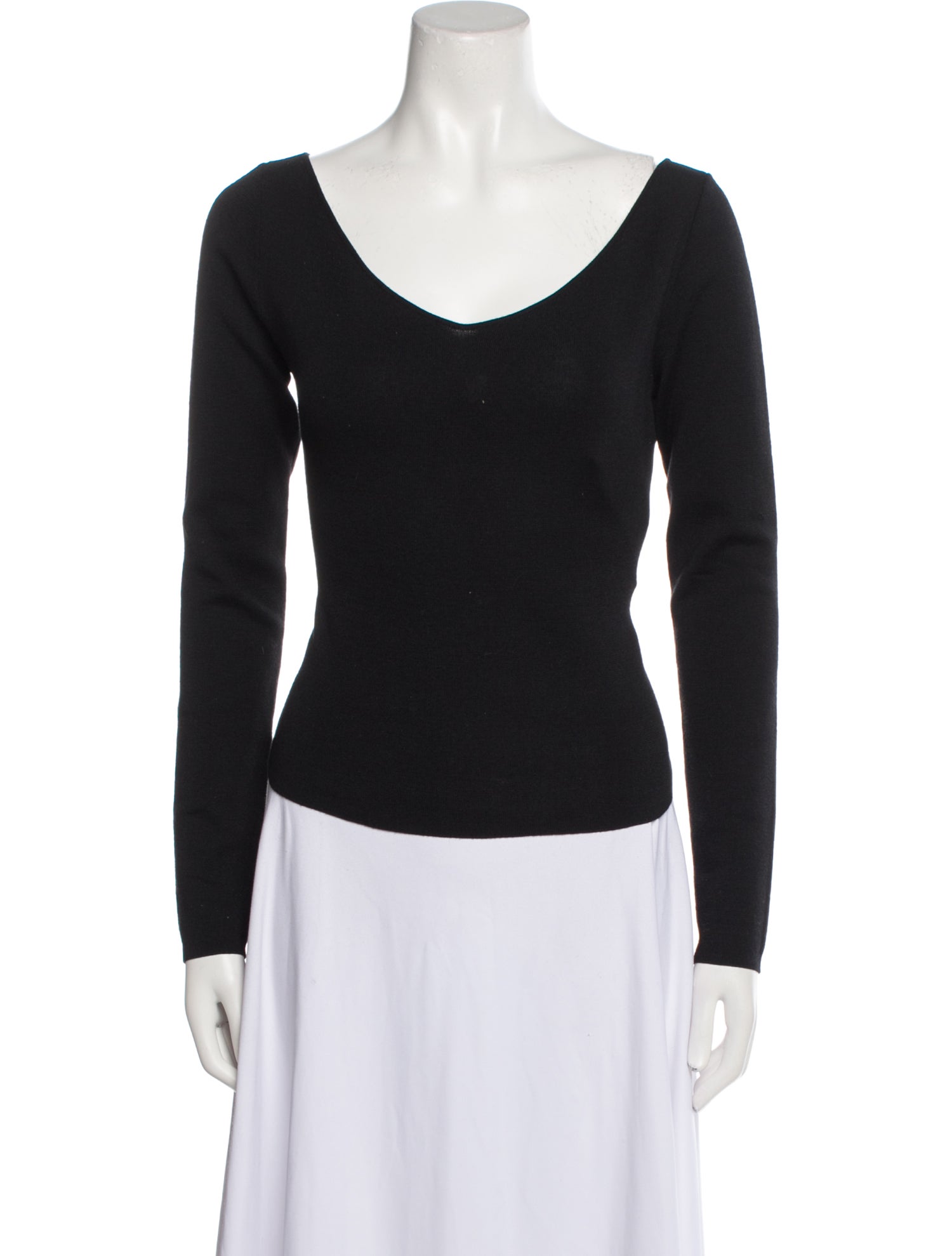 Lemaire Wool Scoop Neck Sweater