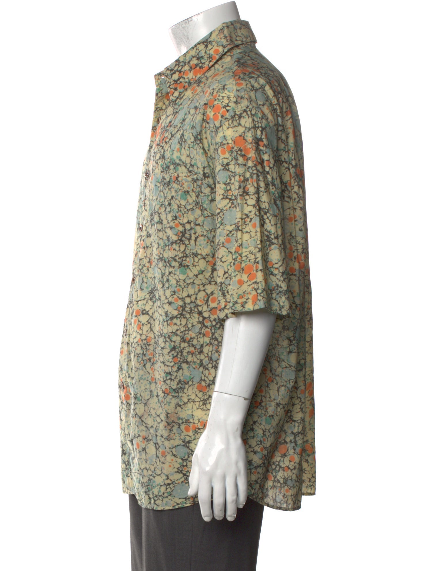 Lemaire Printed Short Sleeve Shirt w/ Tags