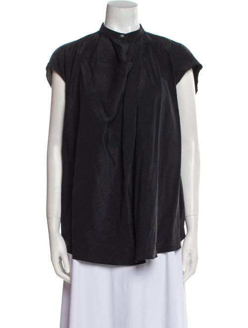 Lemaire Silk Mock Neck Blouse