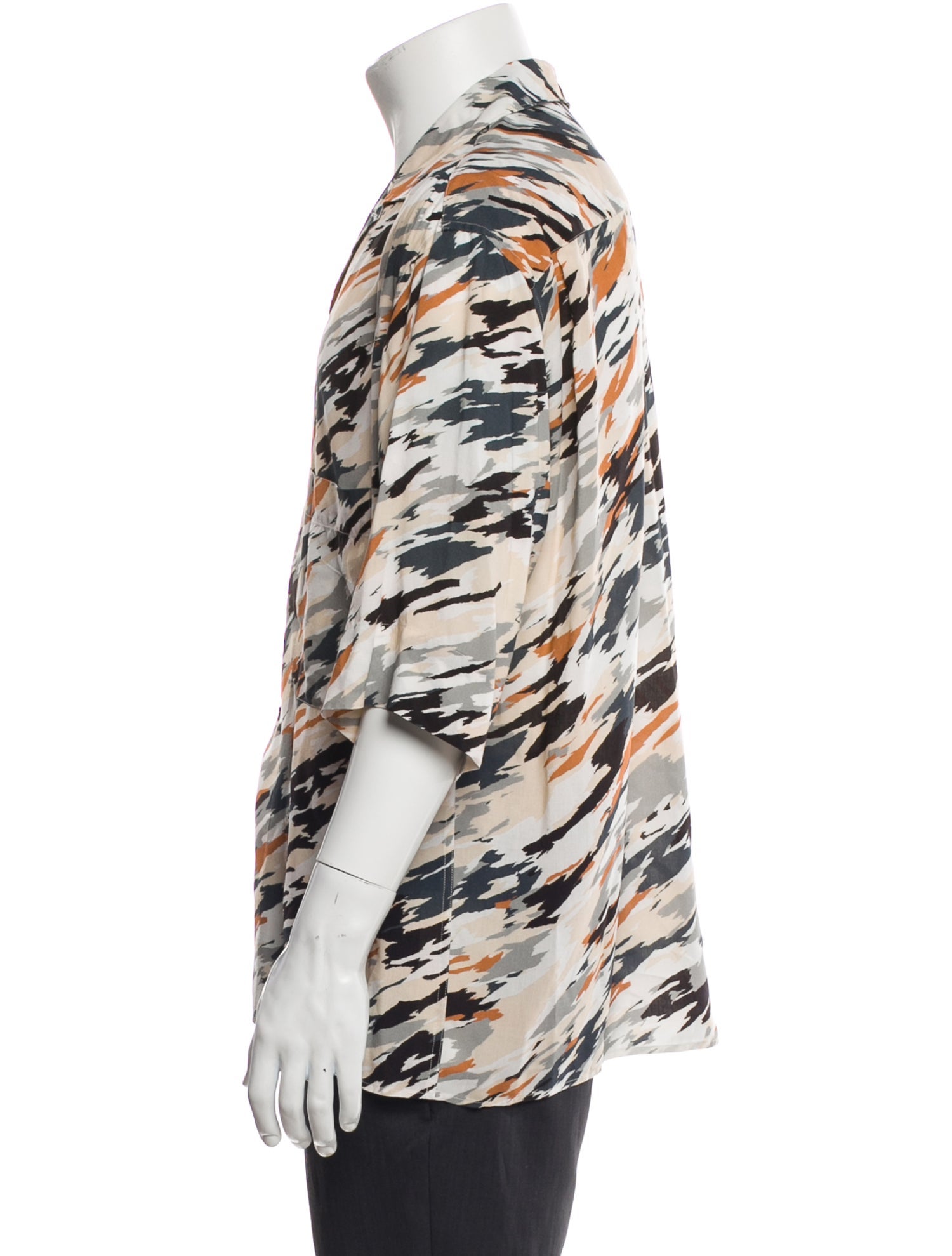 Lemaire Printed Three-Quarter Sleeve Shirt