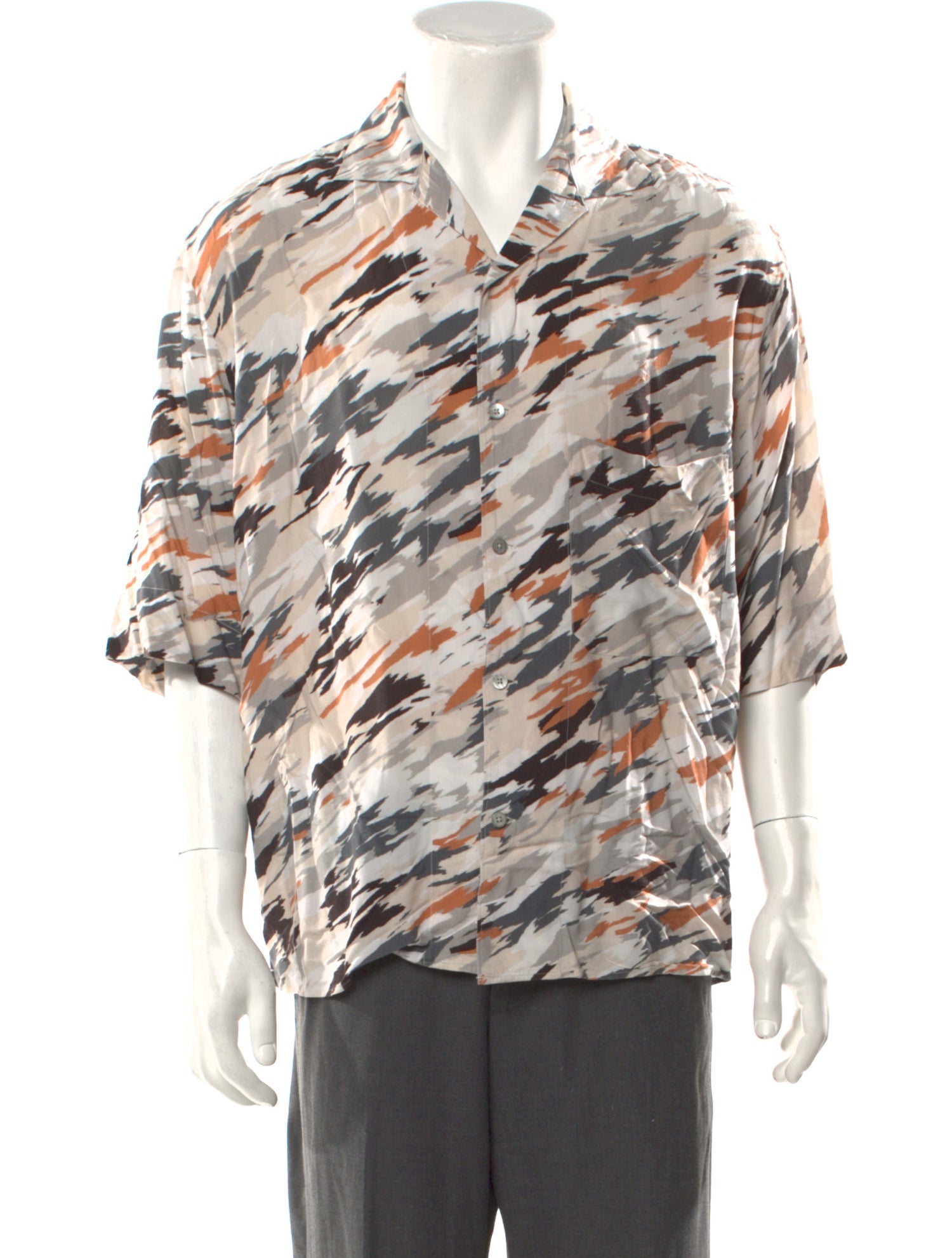 Lemaire Printed Short Sleeve Shirt