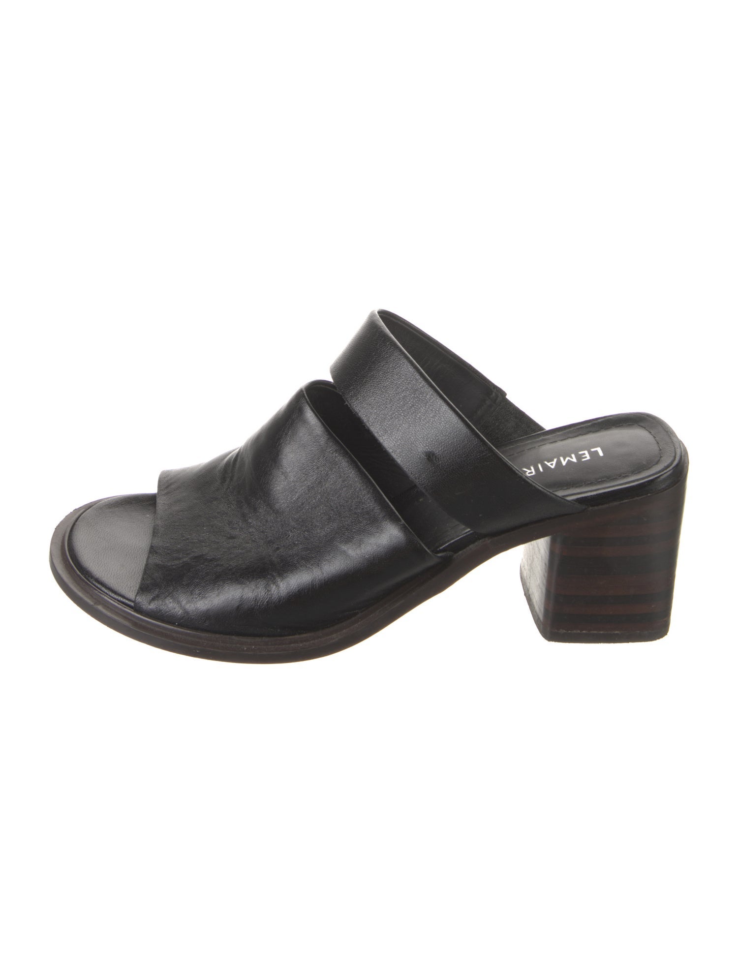 Lemaire Leather Slides