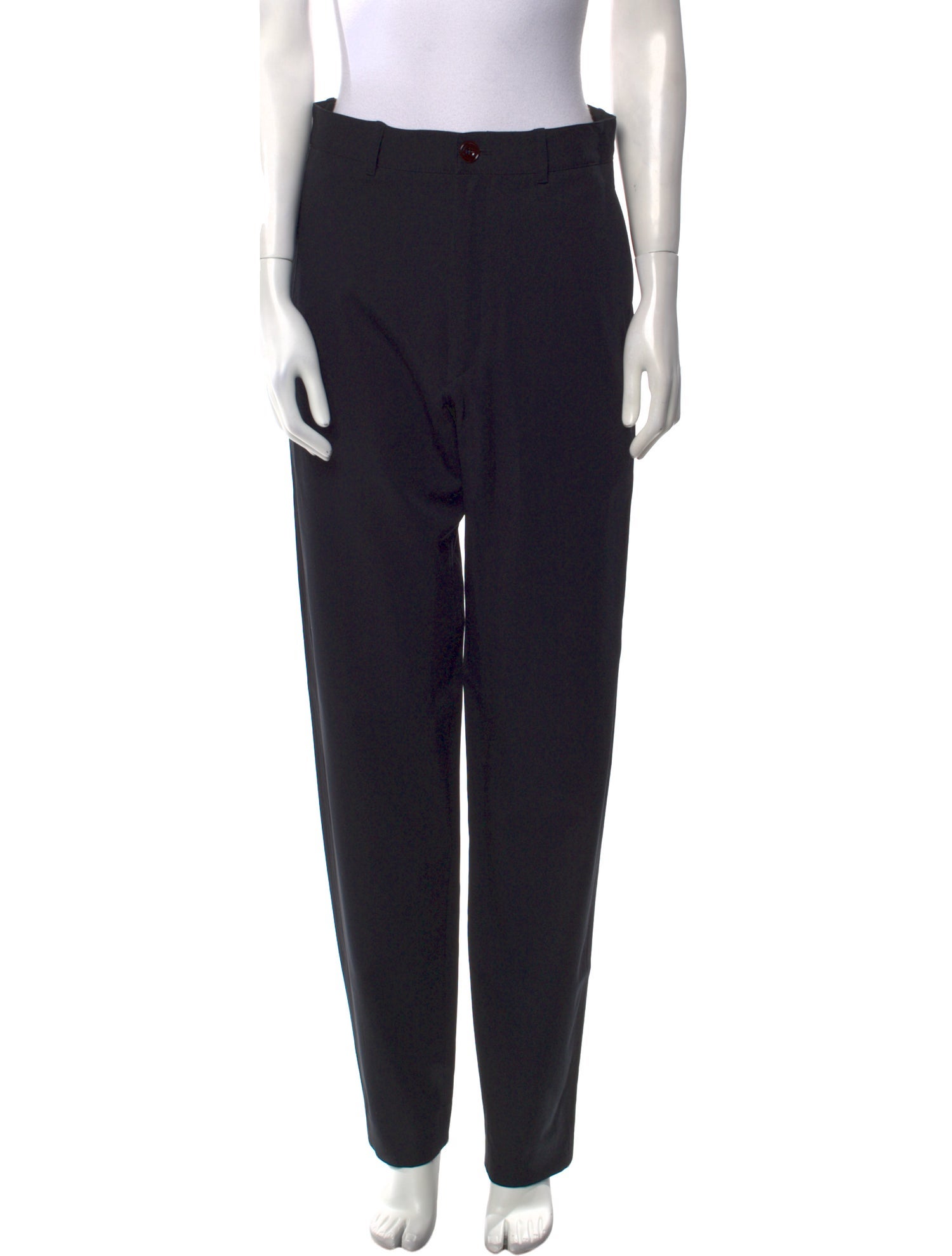 Lemaire Virgin Wool Straight Leg Pants - Blue, 12.75