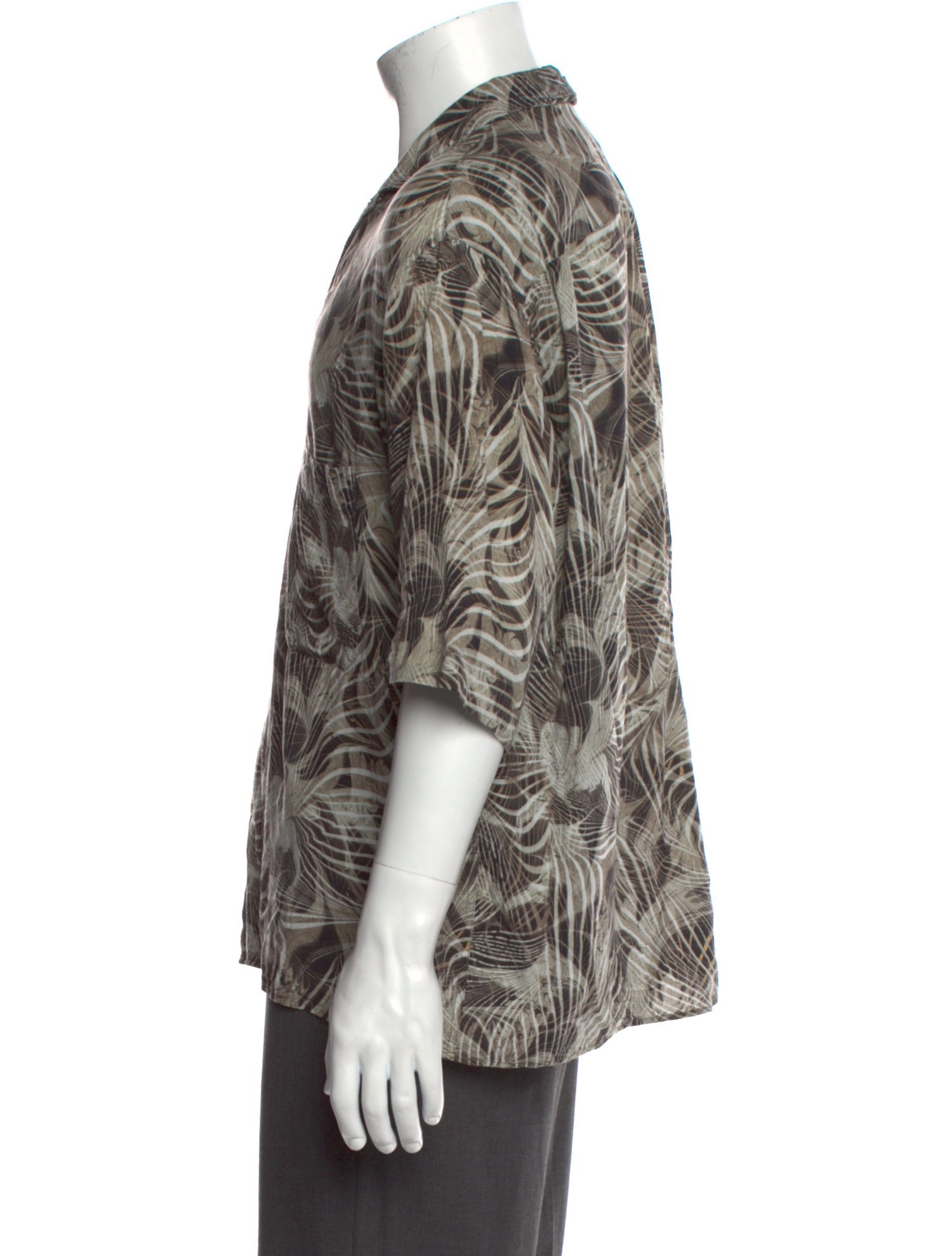 Lemaire Printed Short Sleeve Shirt