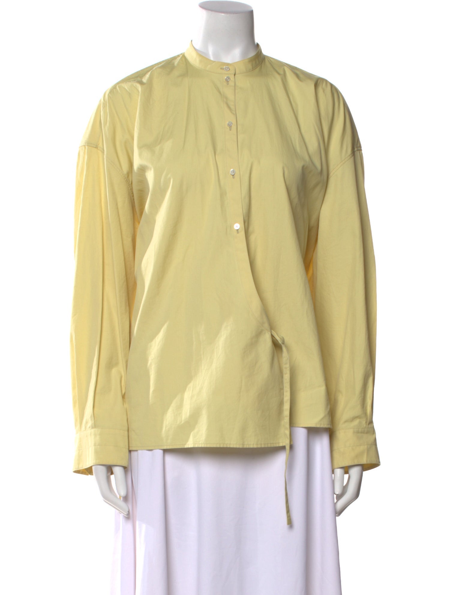 Lemaire Mock Neck Long Sleeve Blouse