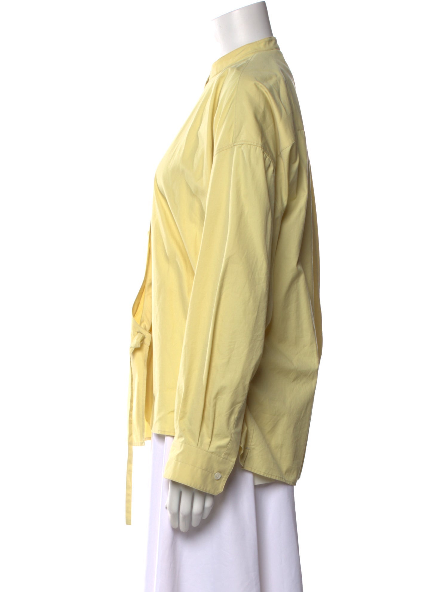 Lemaire Mock Neck Long Sleeve Blouse