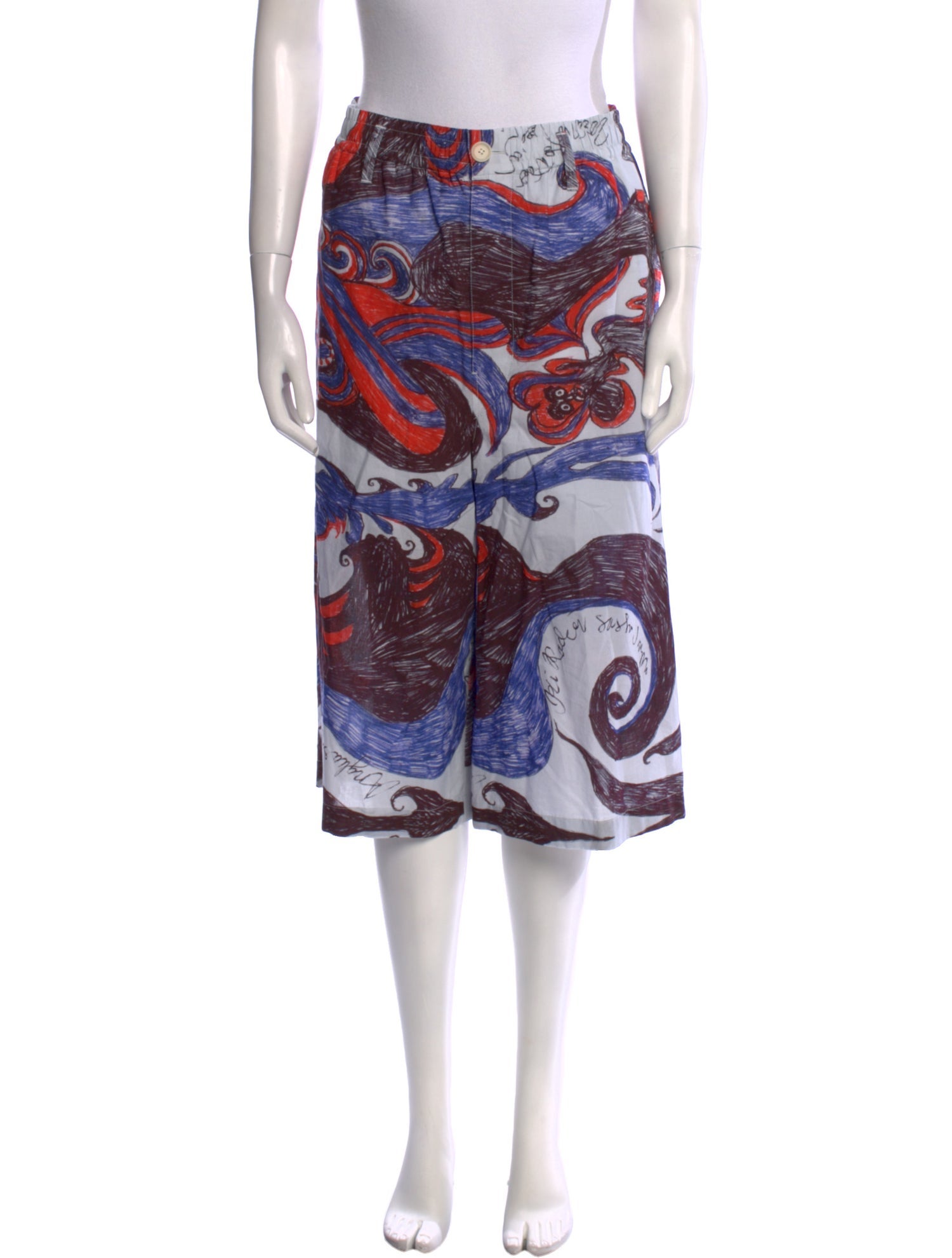 Lemaire Printed Wide Leg Pants