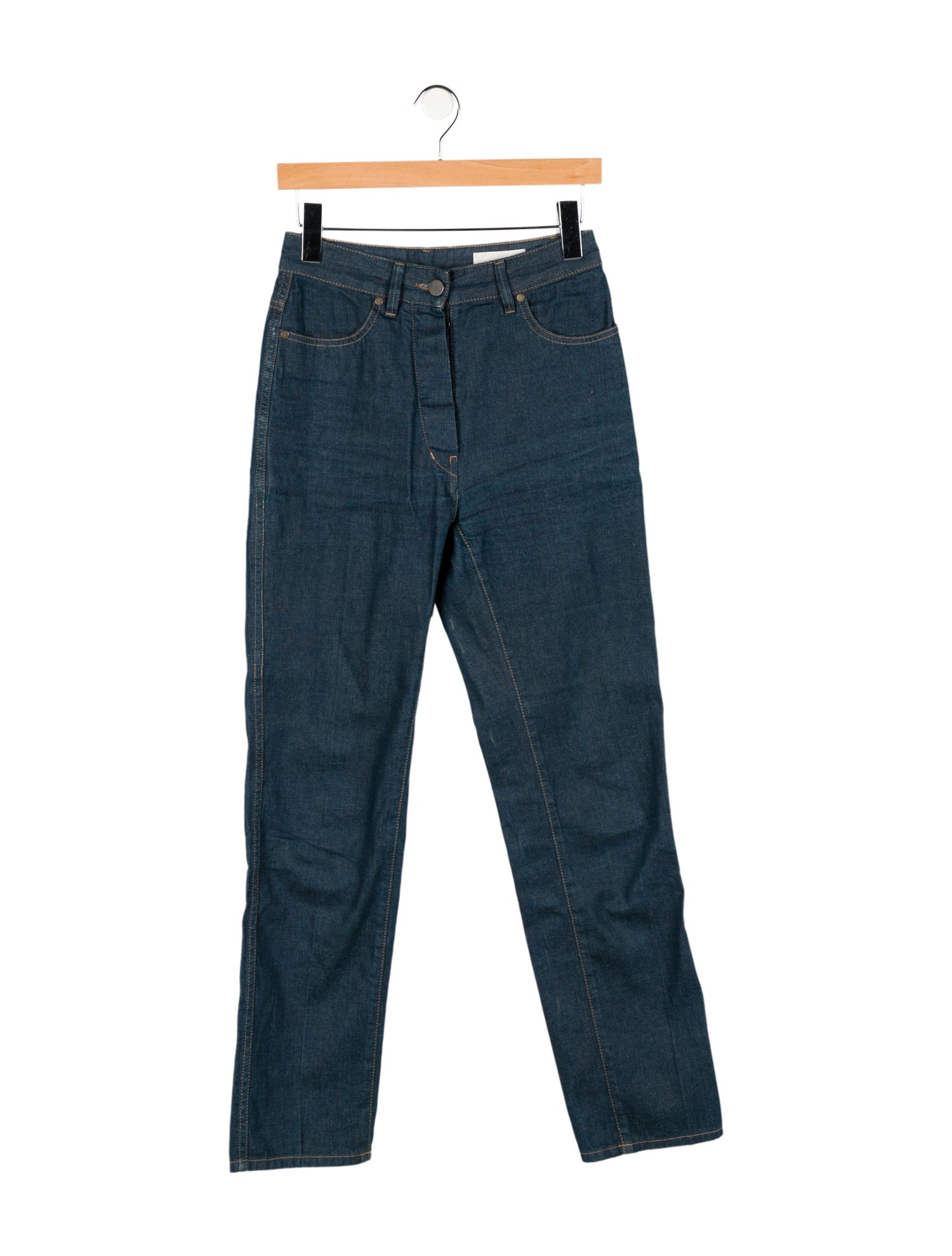 Lemaire High-Rise Straight Leg Jeans