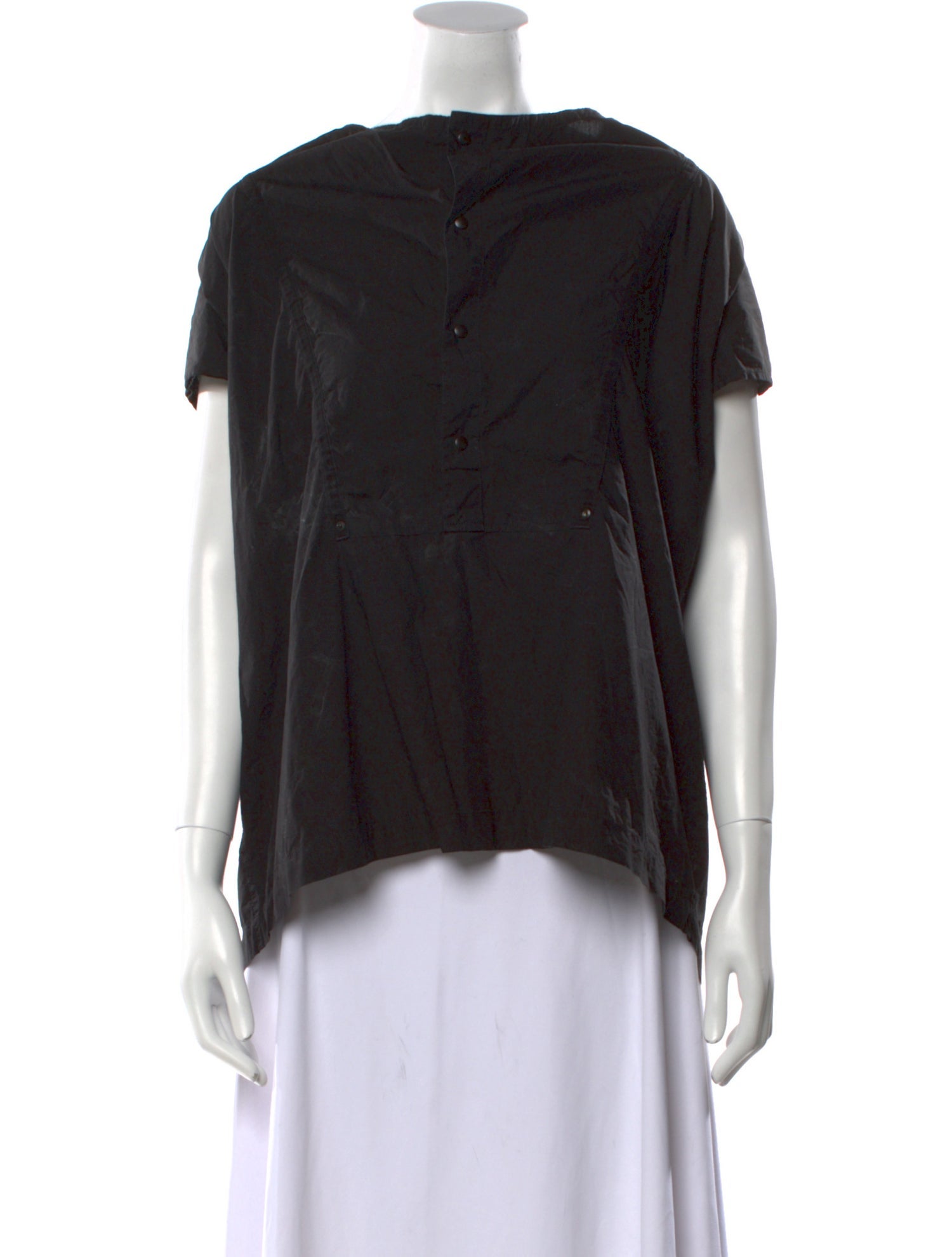 Lemaire Bateau Neckline Short Sleeve Blouse