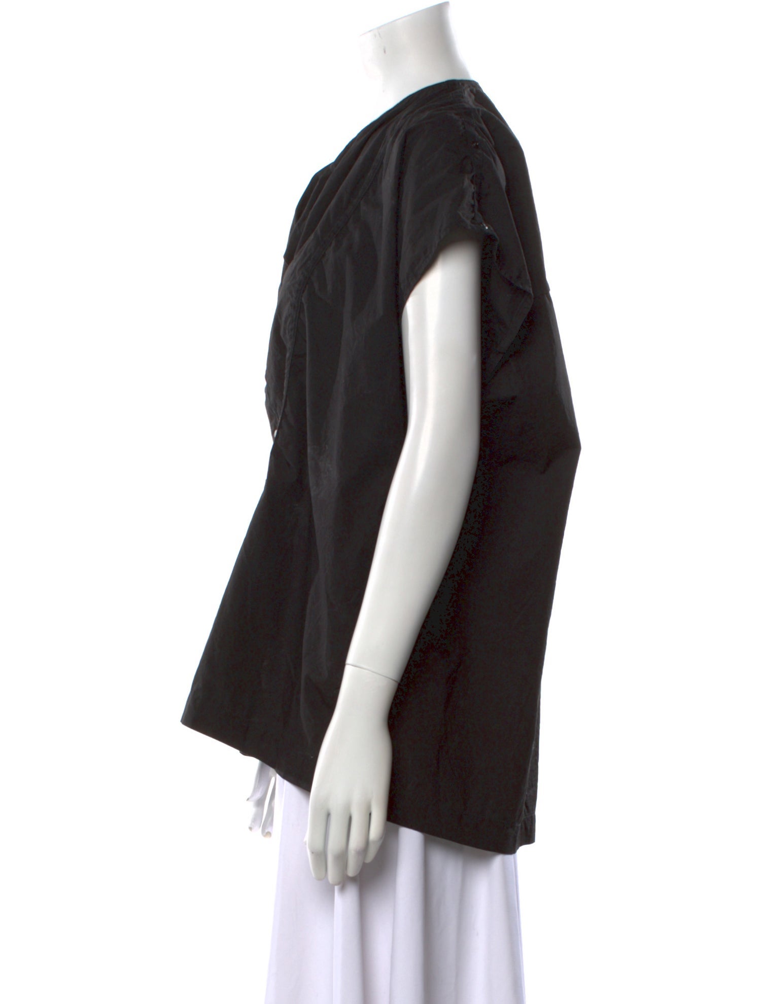 Lemaire Bateau Neckline Short Sleeve Blouse