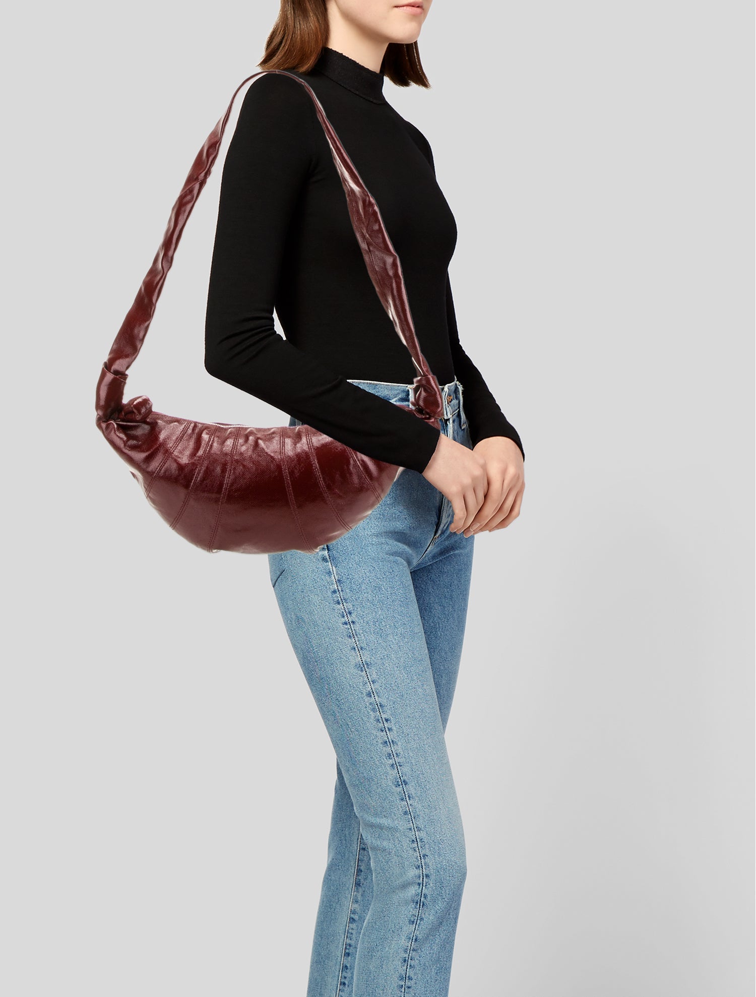 Lemaire Patent Leather Shoulder Bag