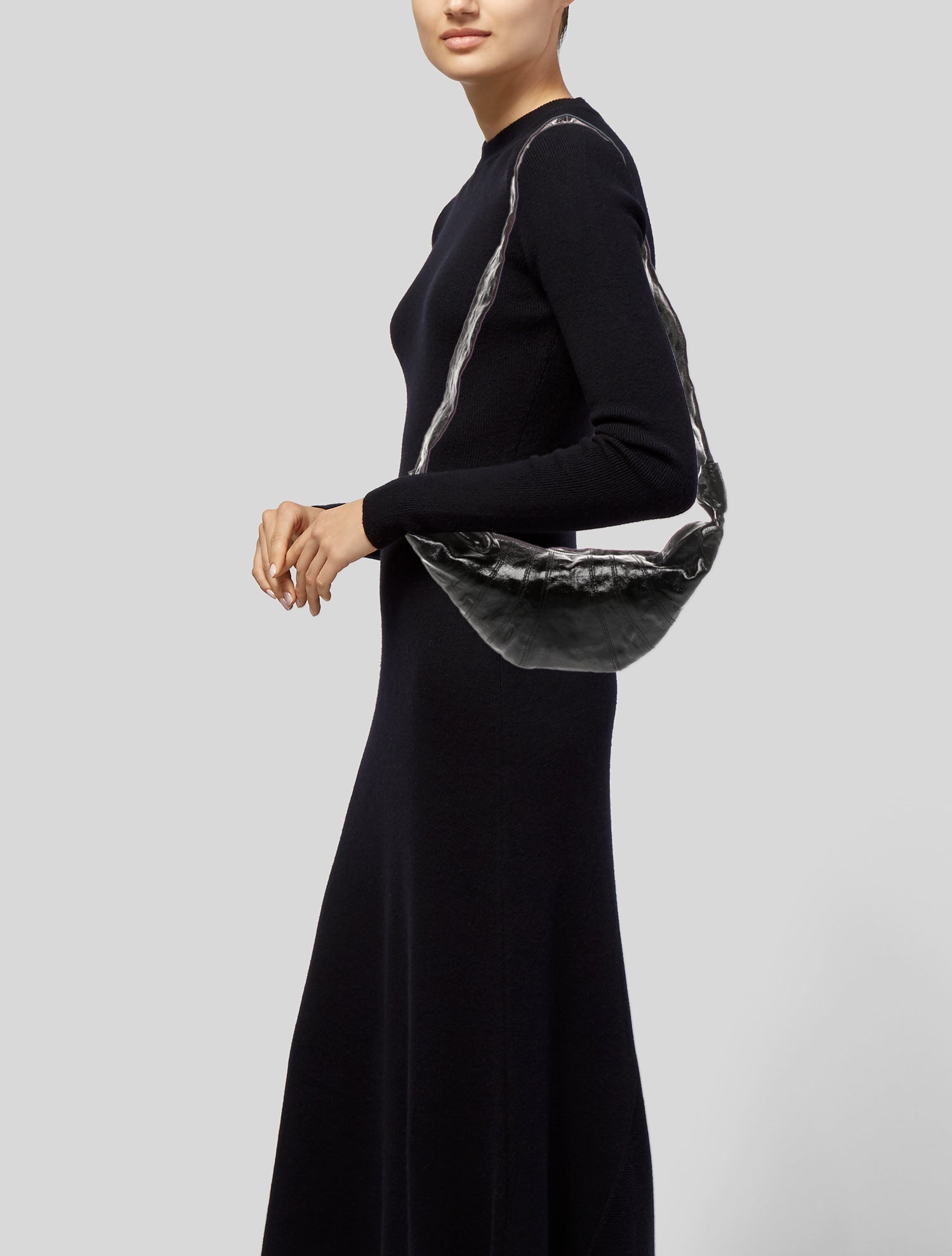 Lemaire Patent Leather Shoulder Bag