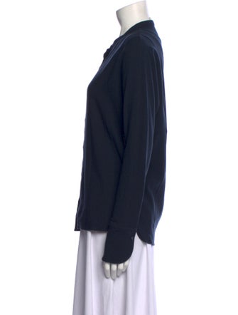 Lemaire Wool Long Sleeve Button-Up Top