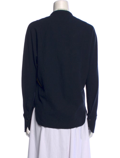 Lemaire Wool Long Sleeve Button-Up Top
