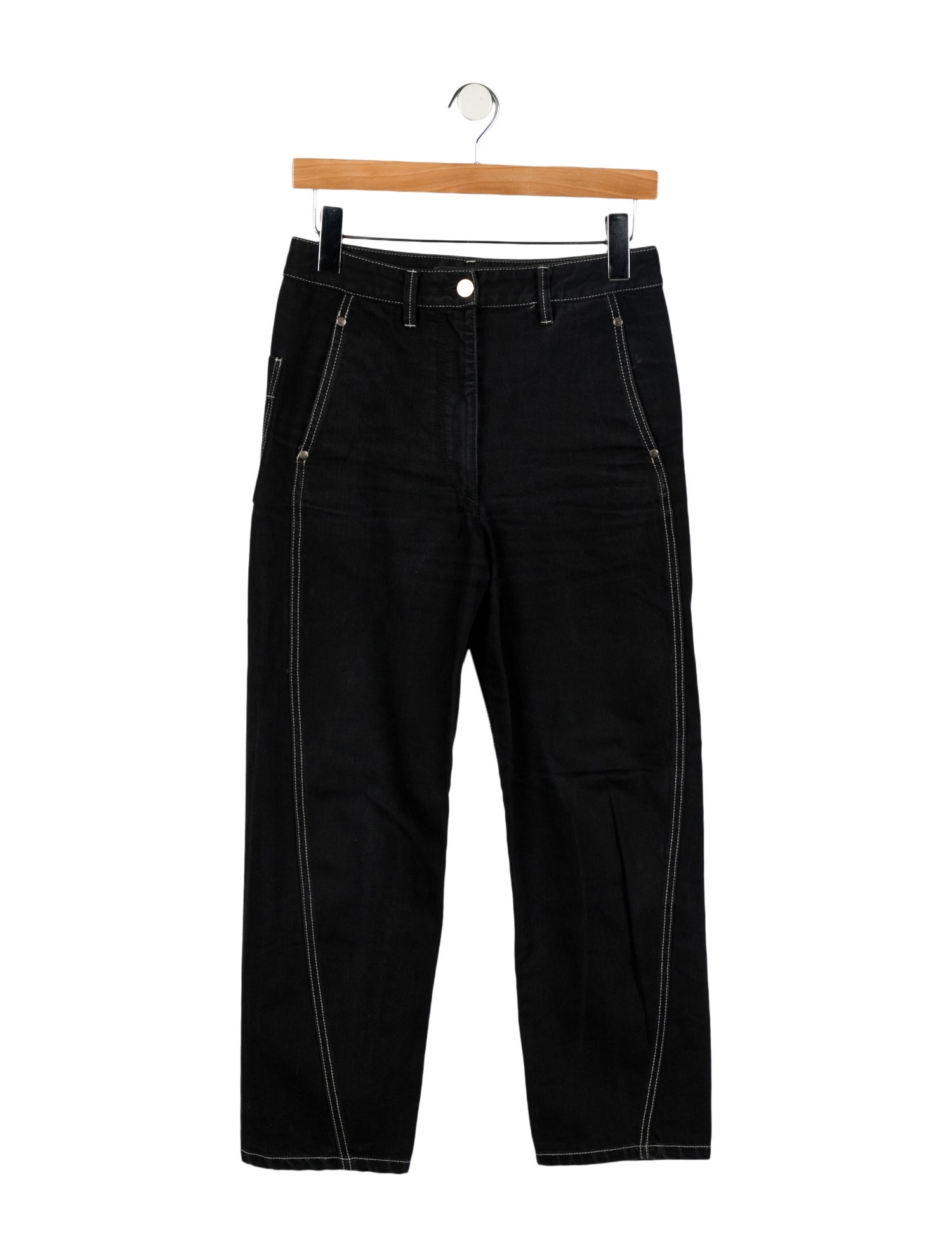 Lemaire High-Rise Straight Leg Jeans