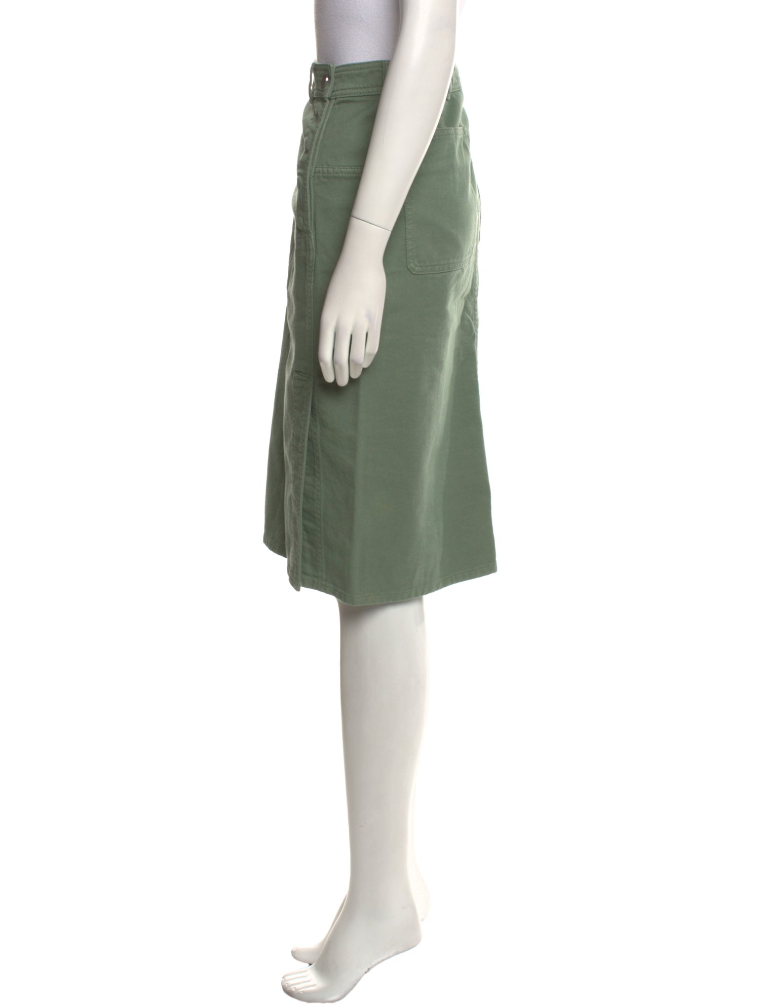 Lemaire Pleated Accents Knee-Length Skirt