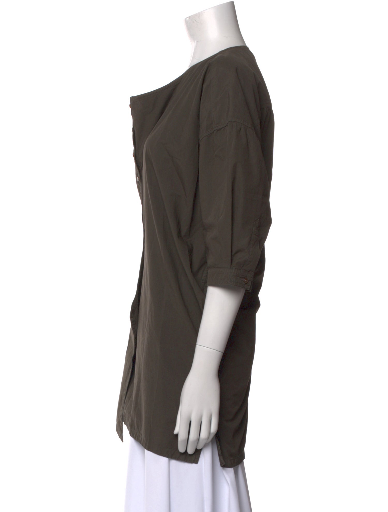 Lemaire Asymmetrical Three-Quarter Sleeve Tunic