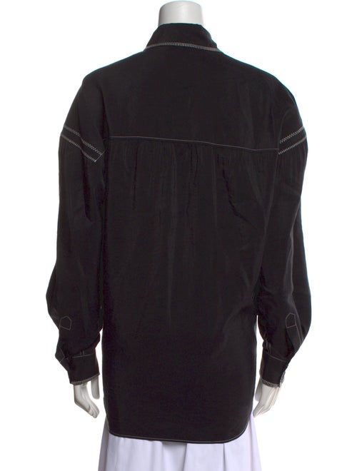 Lemaire Silk Long Sleeve Button-Up Top