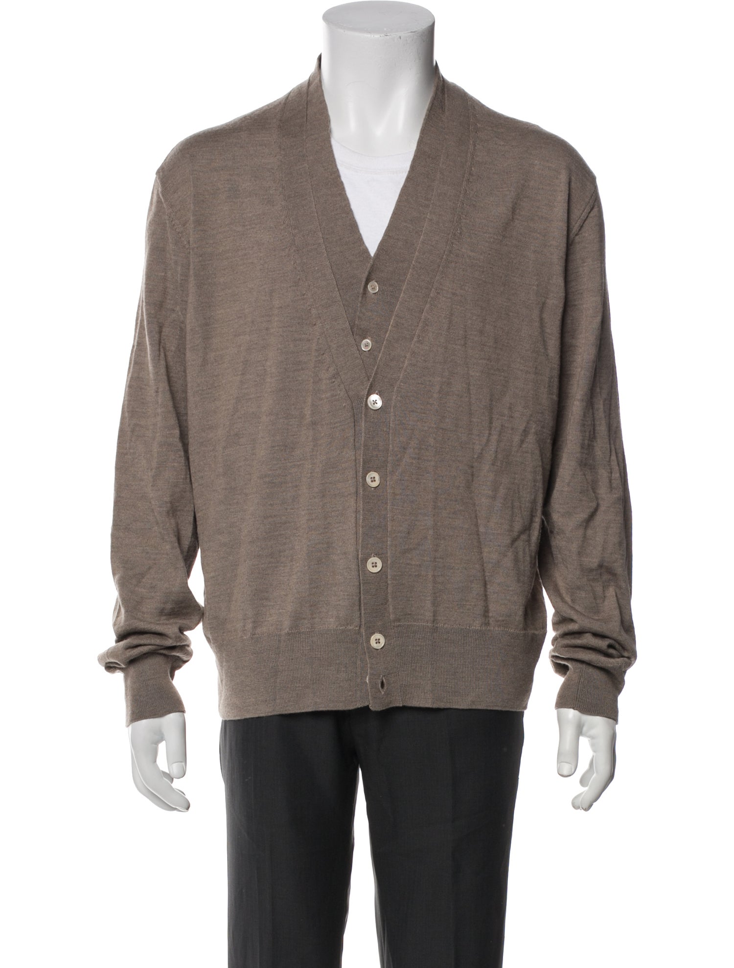 Lemaire V-Neck Long Sleeve Cardigan
