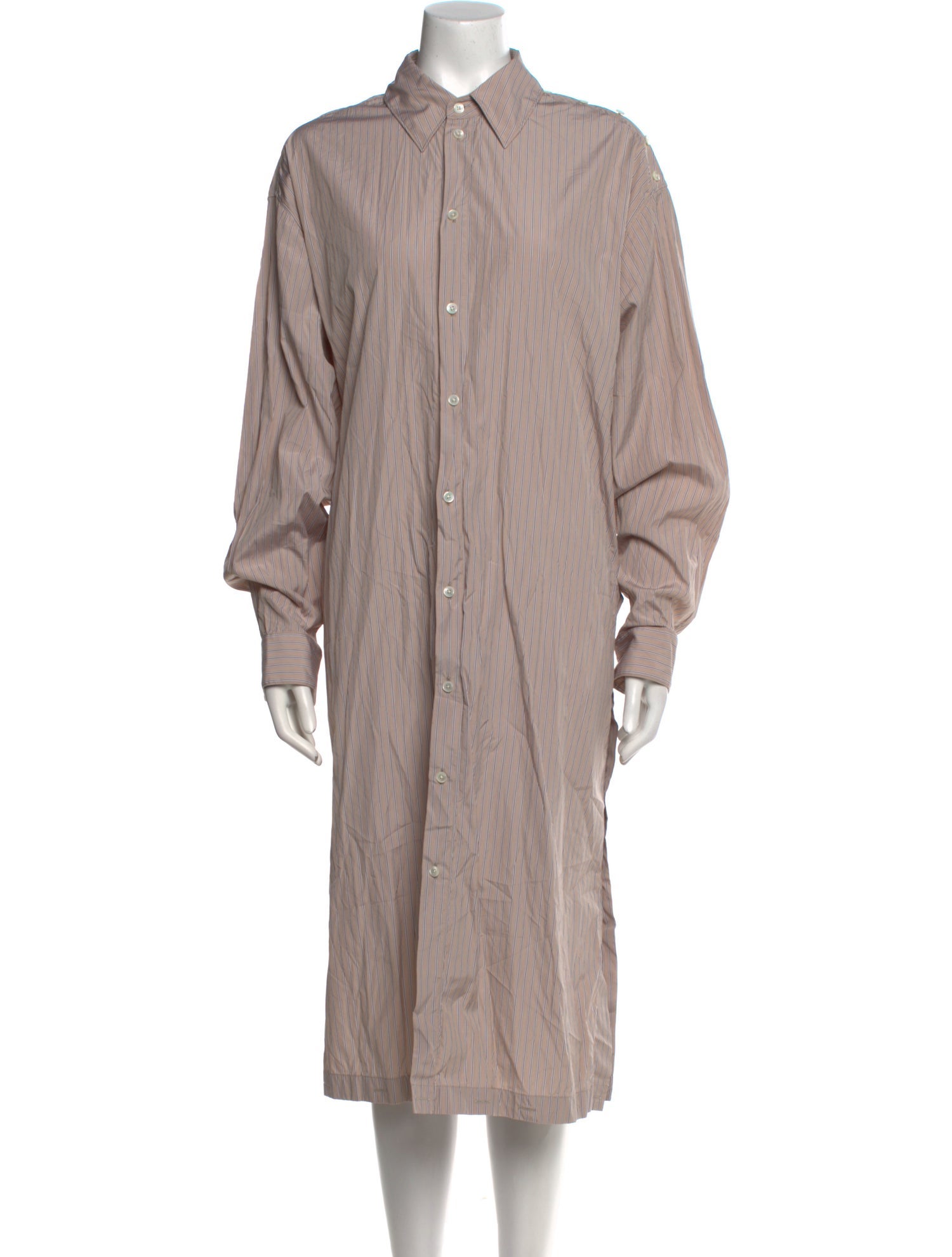 Lemaire Striped Midi Length Dress