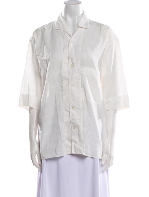 Lemaire Three-Quarter Sleeve Button-Up Top