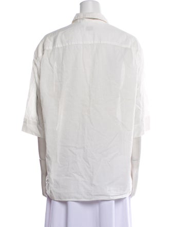 Lemaire Three-Quarter Sleeve Button-Up Top