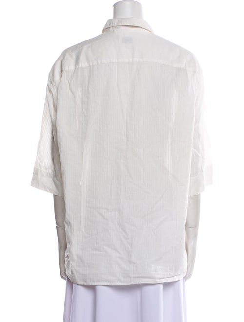 Lemaire Three-Quarter Sleeve Button-Up Top