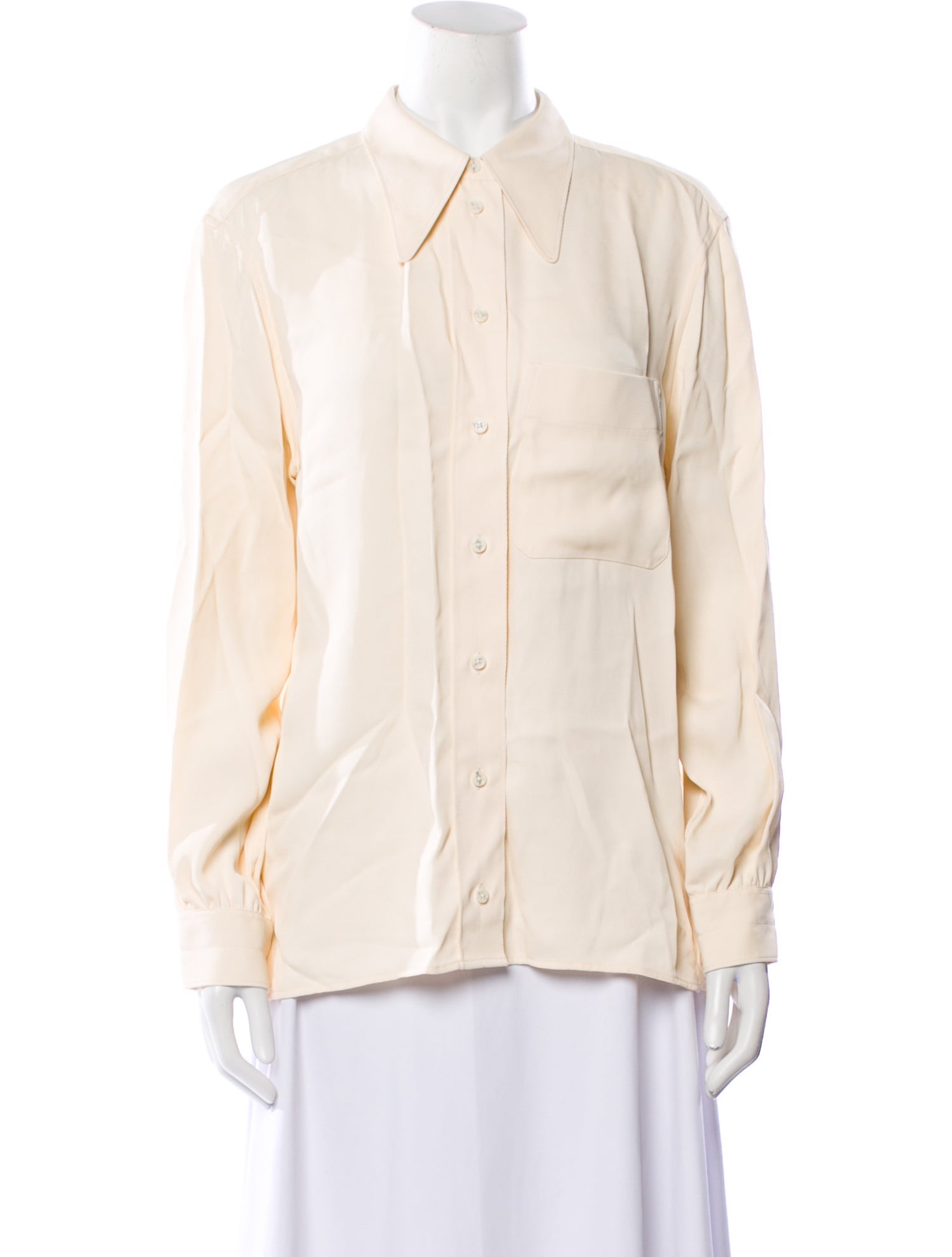 Lemaire Long Sleeve Button-Up Top