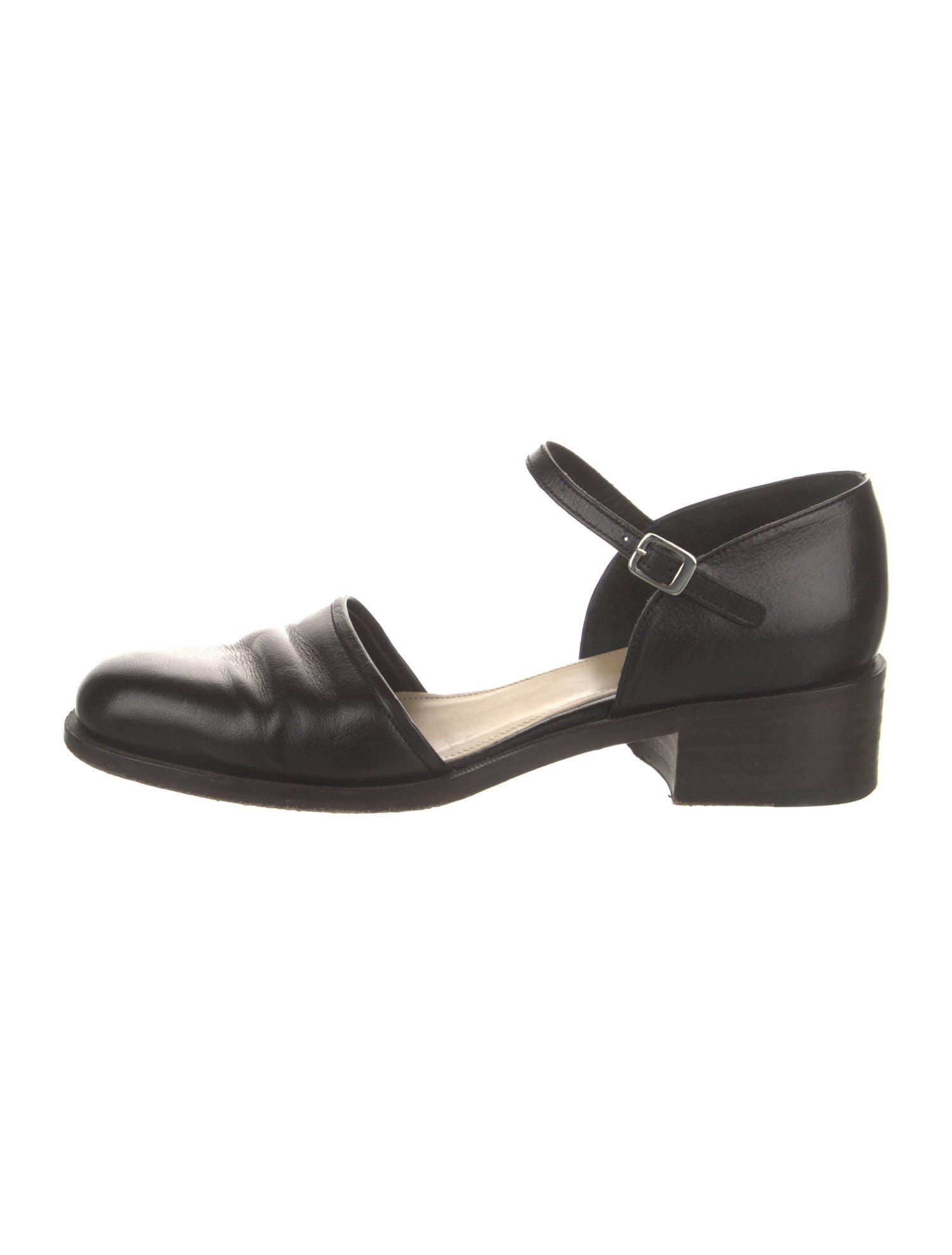 Lemaire Leather D'Orsay Flats