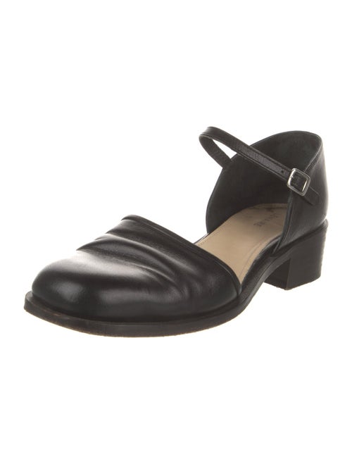 Lemaire Leather Cutout Accent D'Orsay Flats