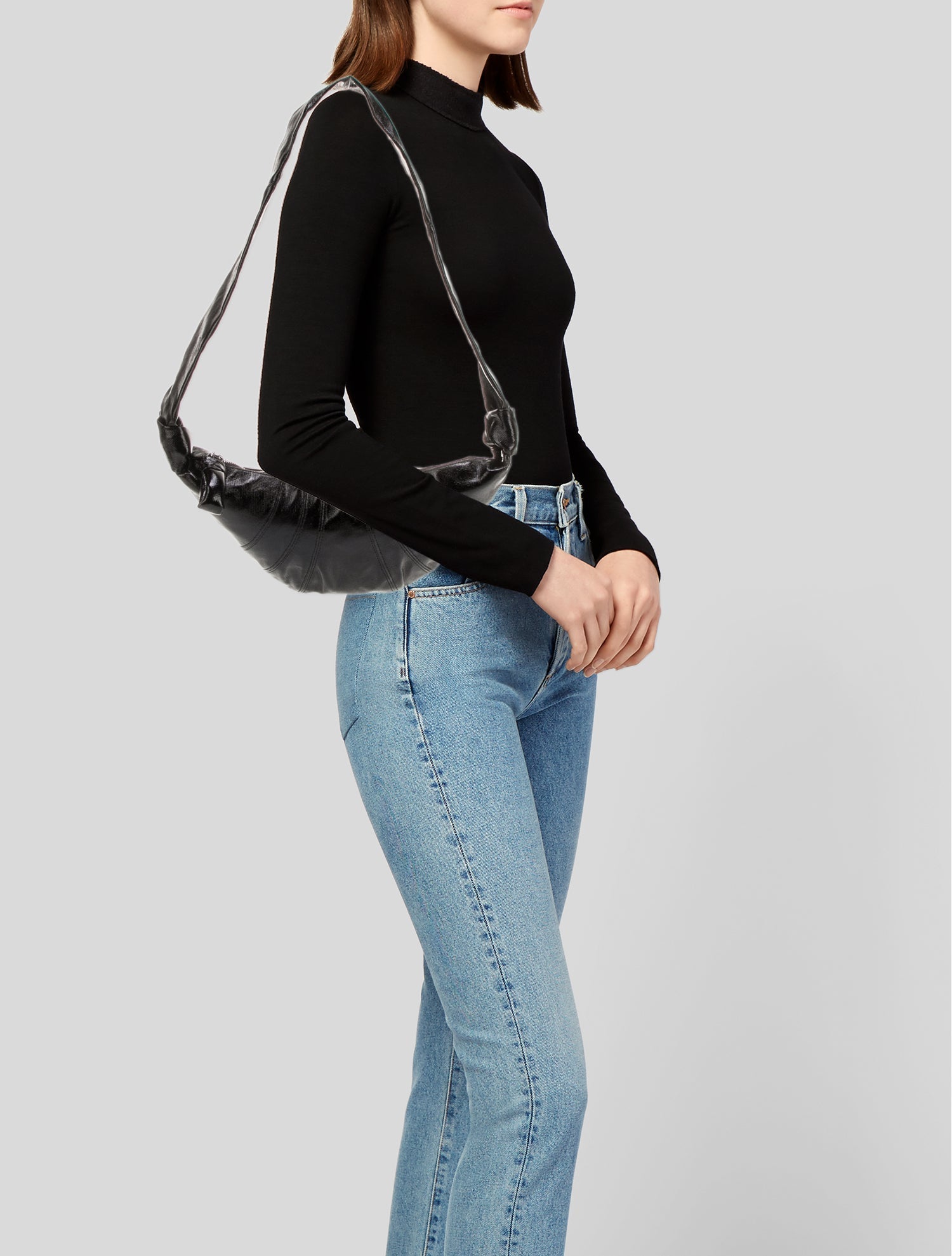 Lemaire Patent Leather Shoulder Bag