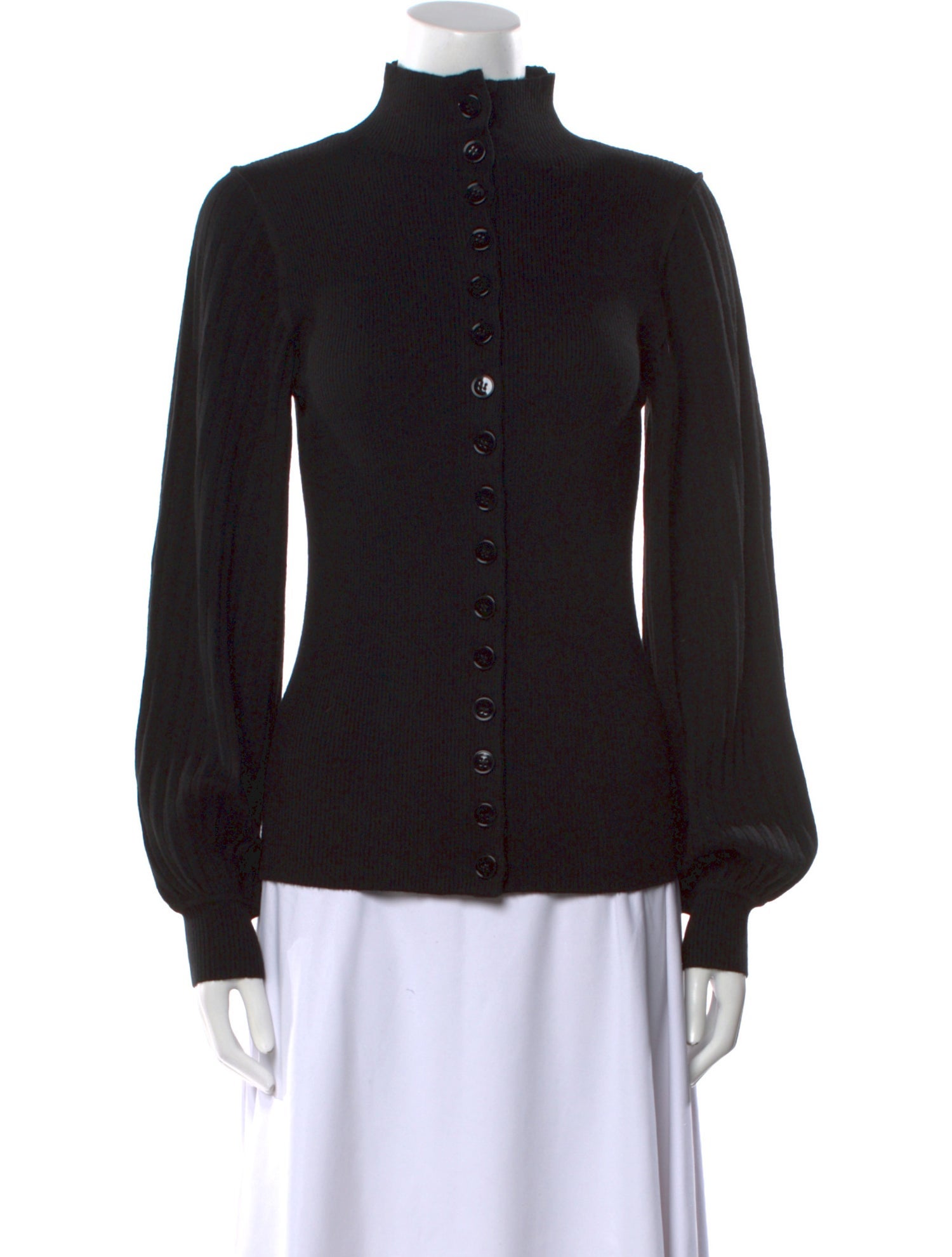 Lemaire Wool Mock Neck Sweater