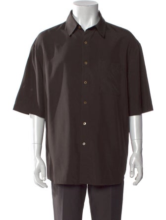 Lemaire Silk Three-Quarter Sleeve Shirt
