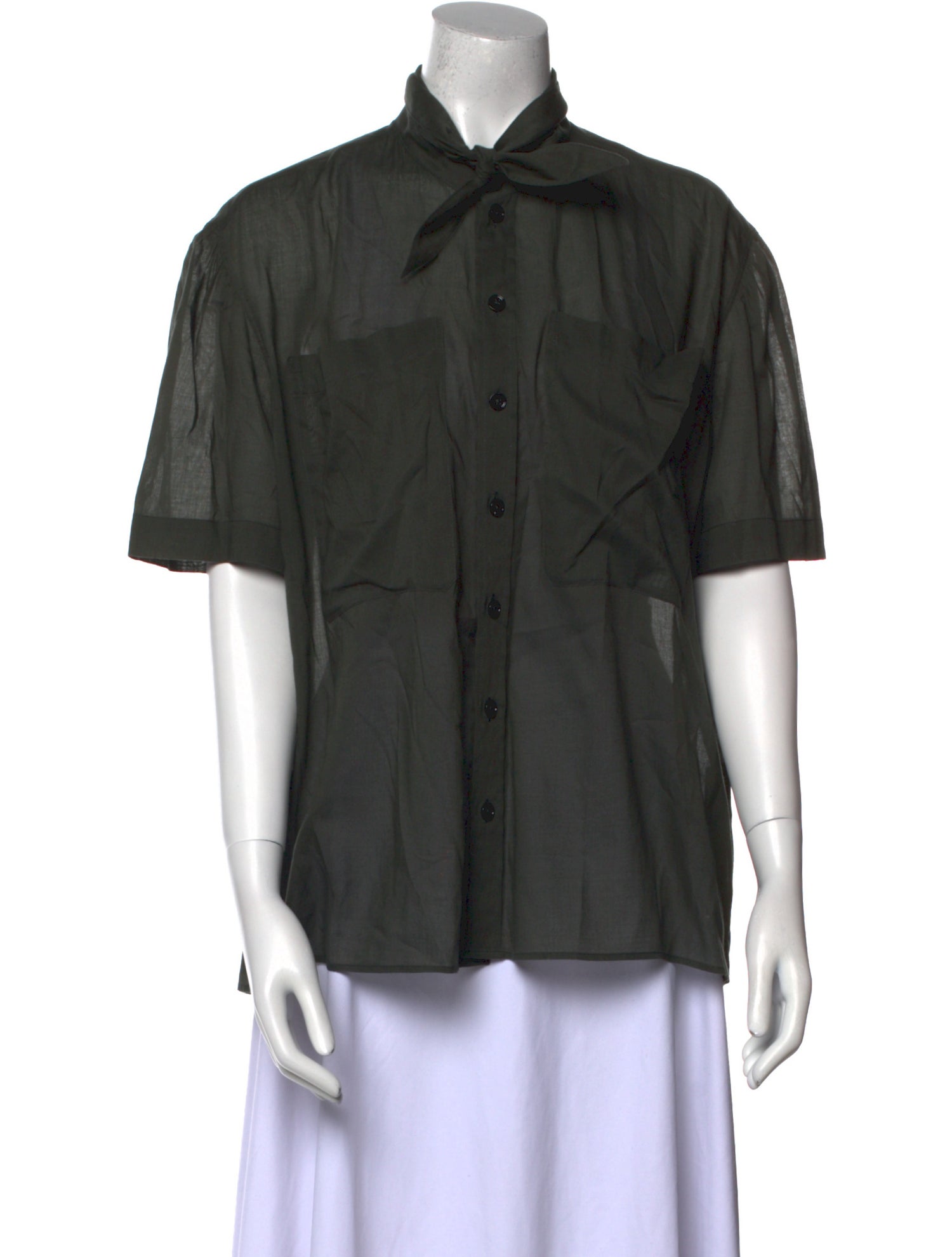 Lemaire Short Sleeve Button-Up Top