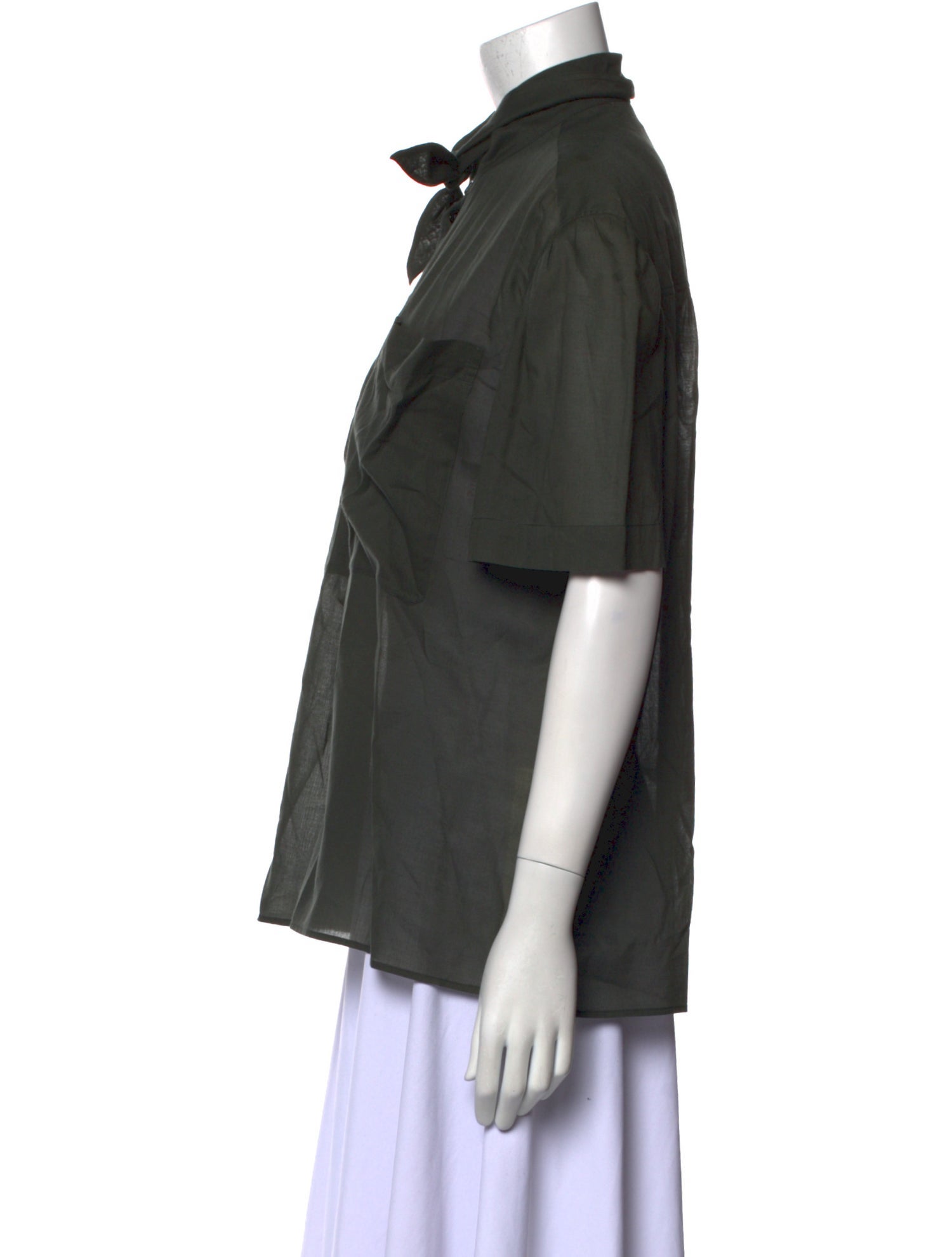 Lemaire Short Sleeve Button-Up Top