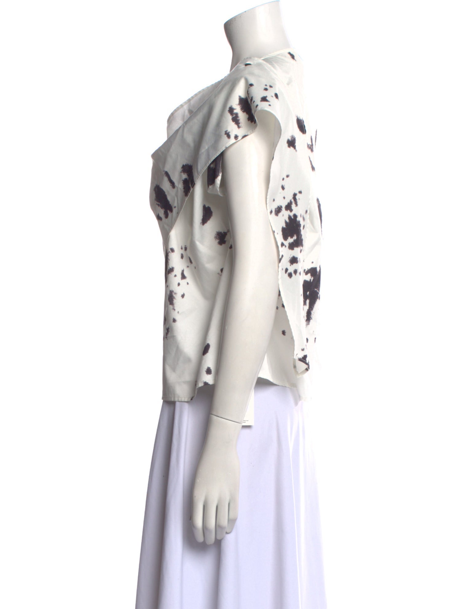Lemaire Printed Cowl Neck Blouse