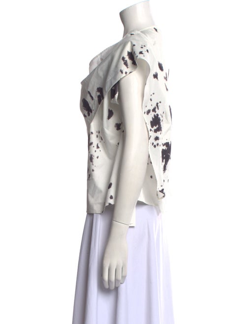 Lemaire Printed Cowl Neck Blouse
