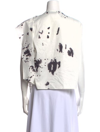 Lemaire Printed Cowl Neck Blouse