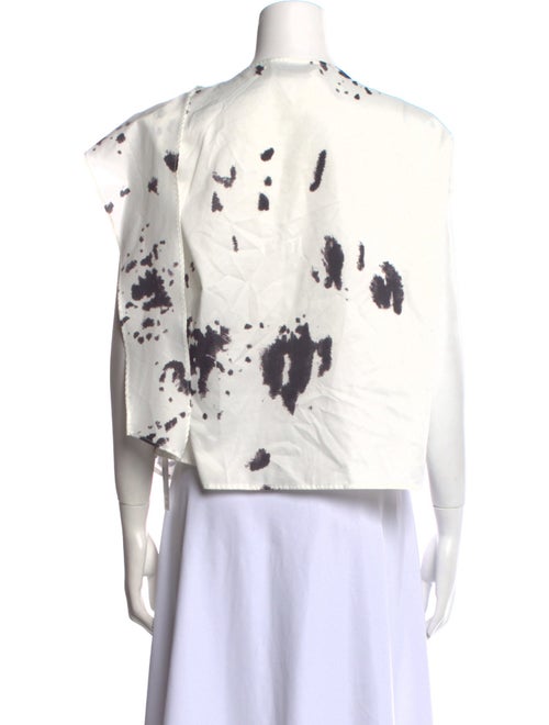 Lemaire Printed Cowl Neck Blouse