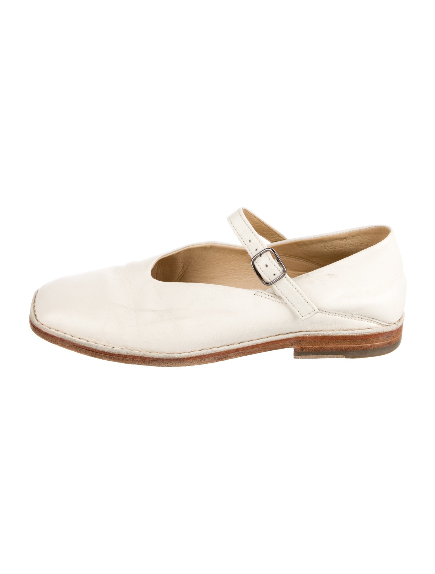 Lemaire Leather Mary Jane Flats